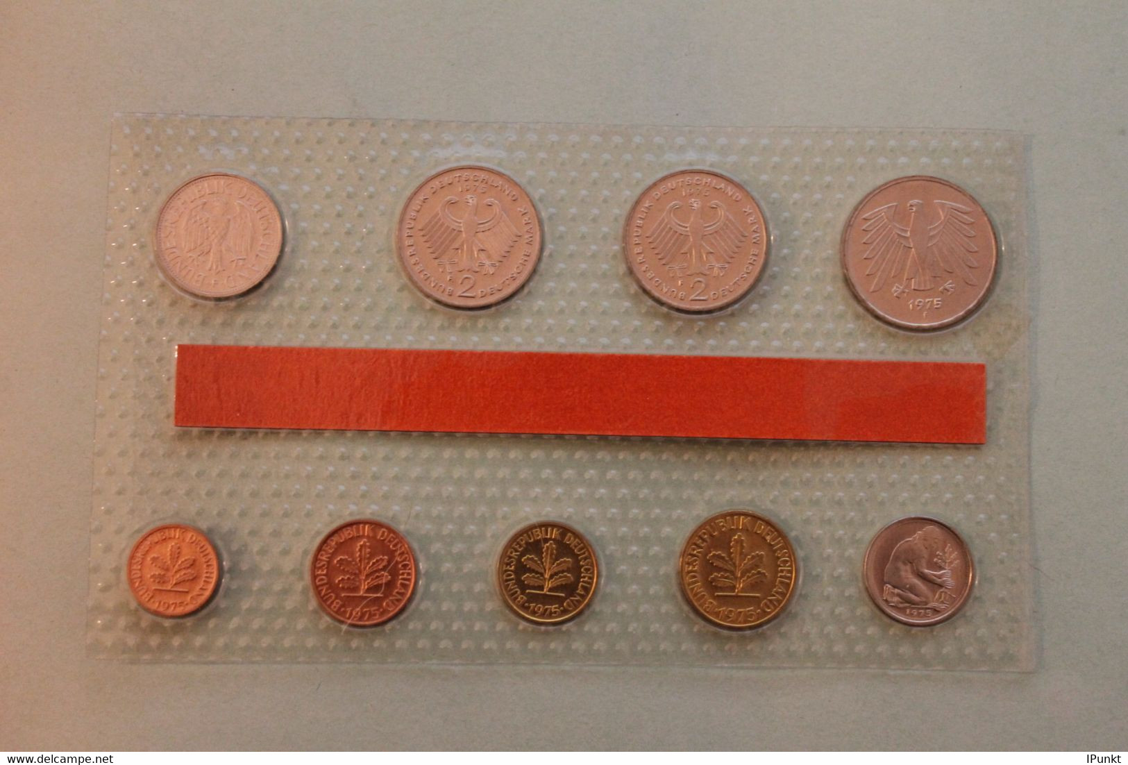 Deutschland, Kursmünzensatz Stempelglanz (stg), 1975 F - Mint Sets & Proof Sets