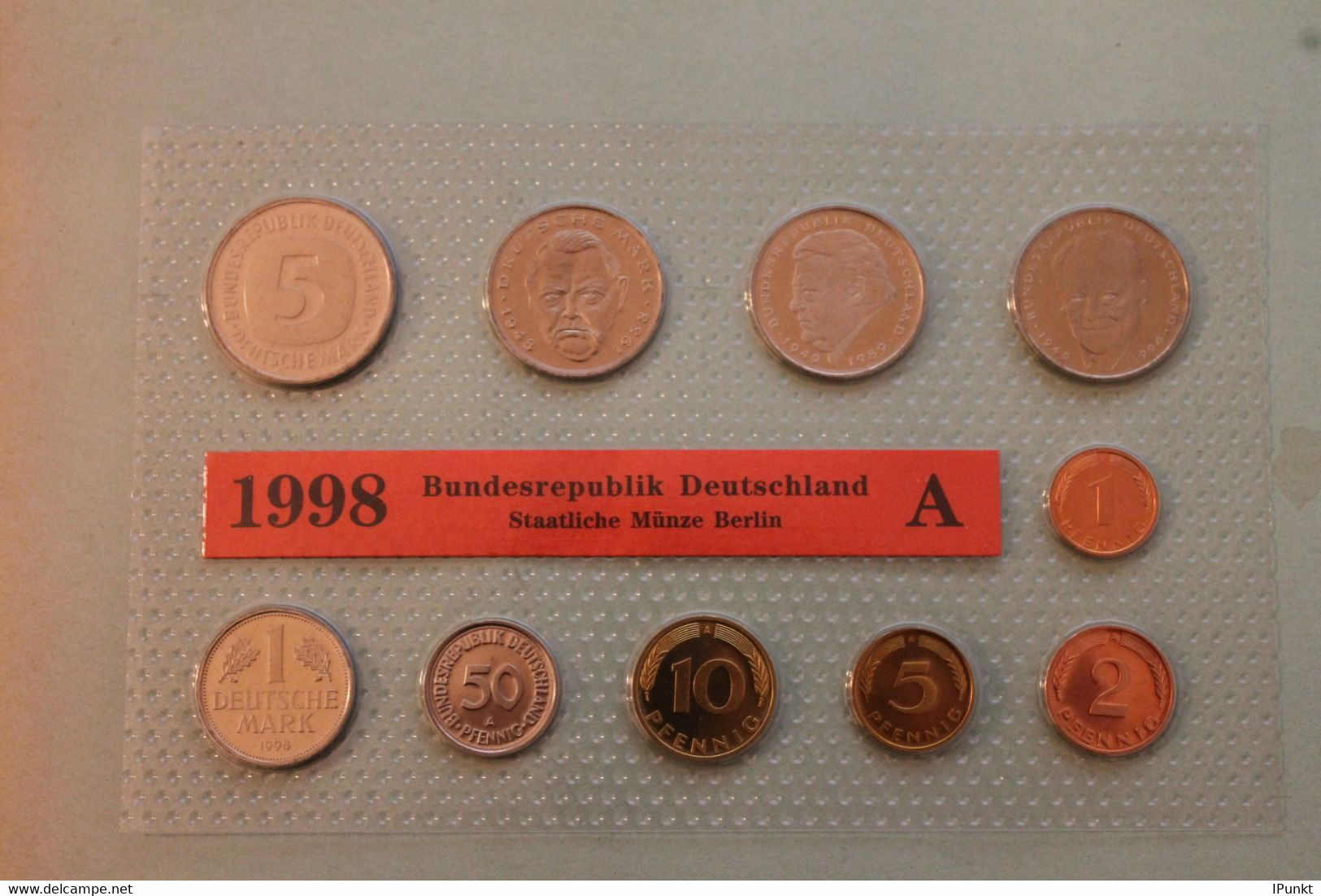 Deutschland, Kursmünzensatz Stempelglanz (stg), 1998 A - Mint Sets & Proof Sets