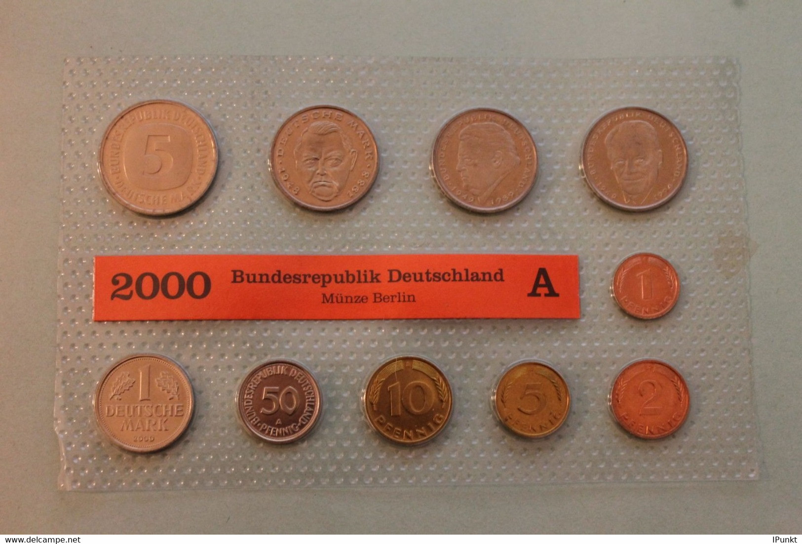 Deutschland, Kursmünzensatz Stempelglanz (stg), 2000 A - Mint Sets & Proof Sets