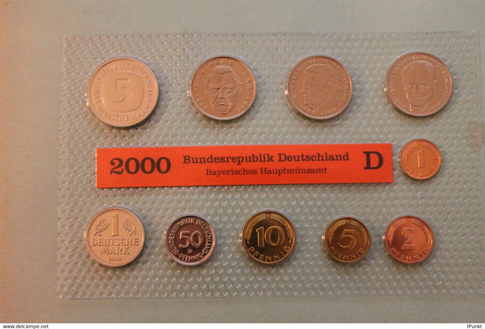 Deutschland, Kursmünzensatz Stempelglanz (stg), 2000 D - Mint Sets & Proof Sets