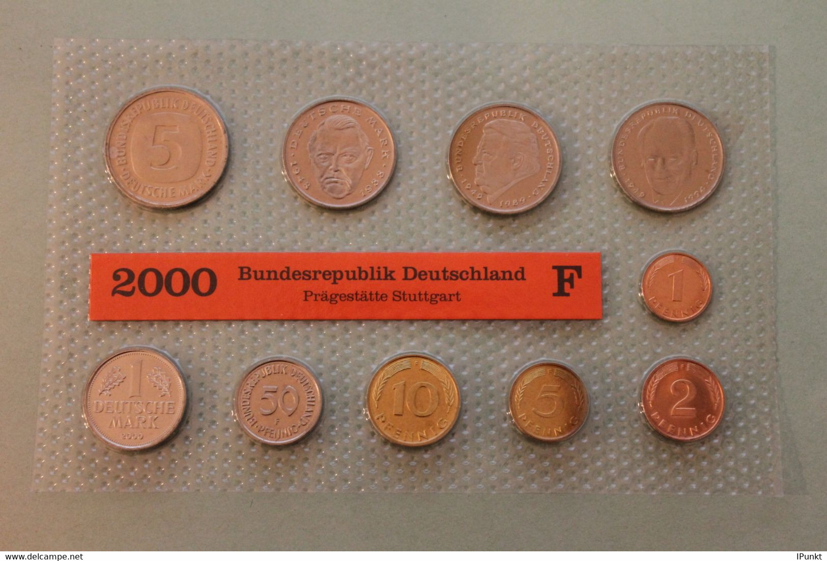 Deutschland, Kursmünzensatz Stempelglanz (stg), 2000 F - Mint Sets & Proof Sets