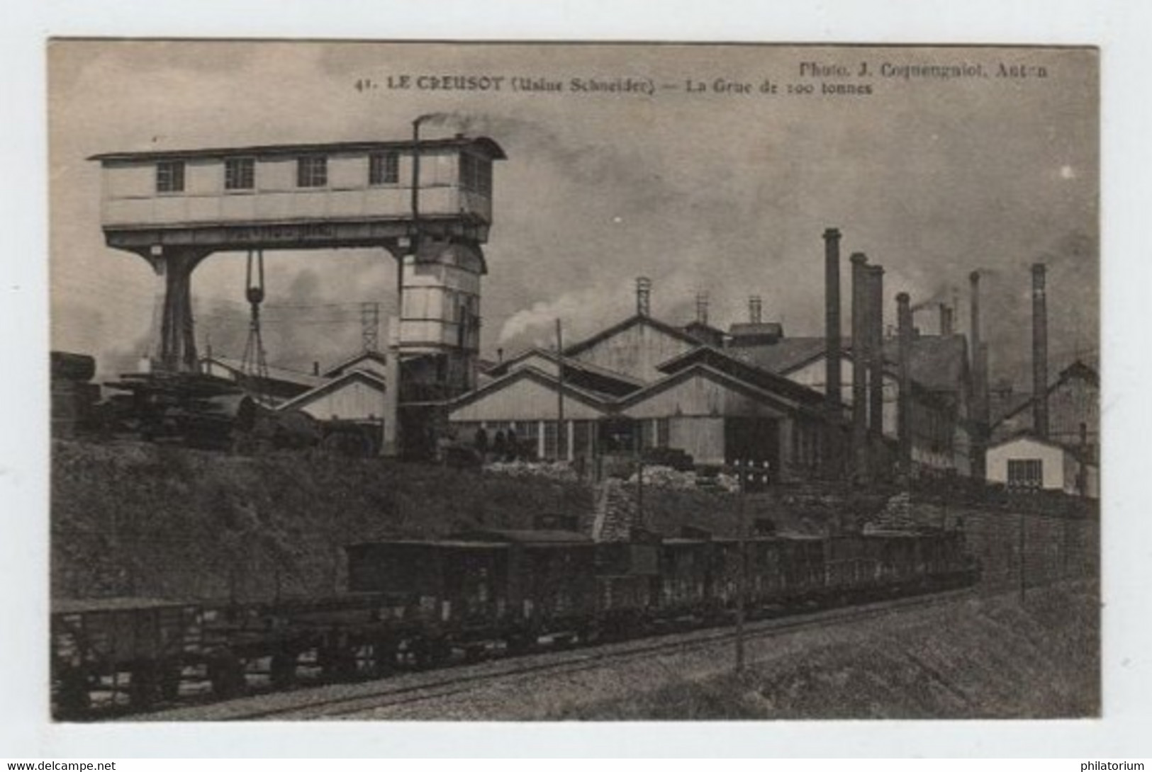 71  LE CREUSOT   Usines Schneider  La Grue De 100 Tonnes - Le Creusot