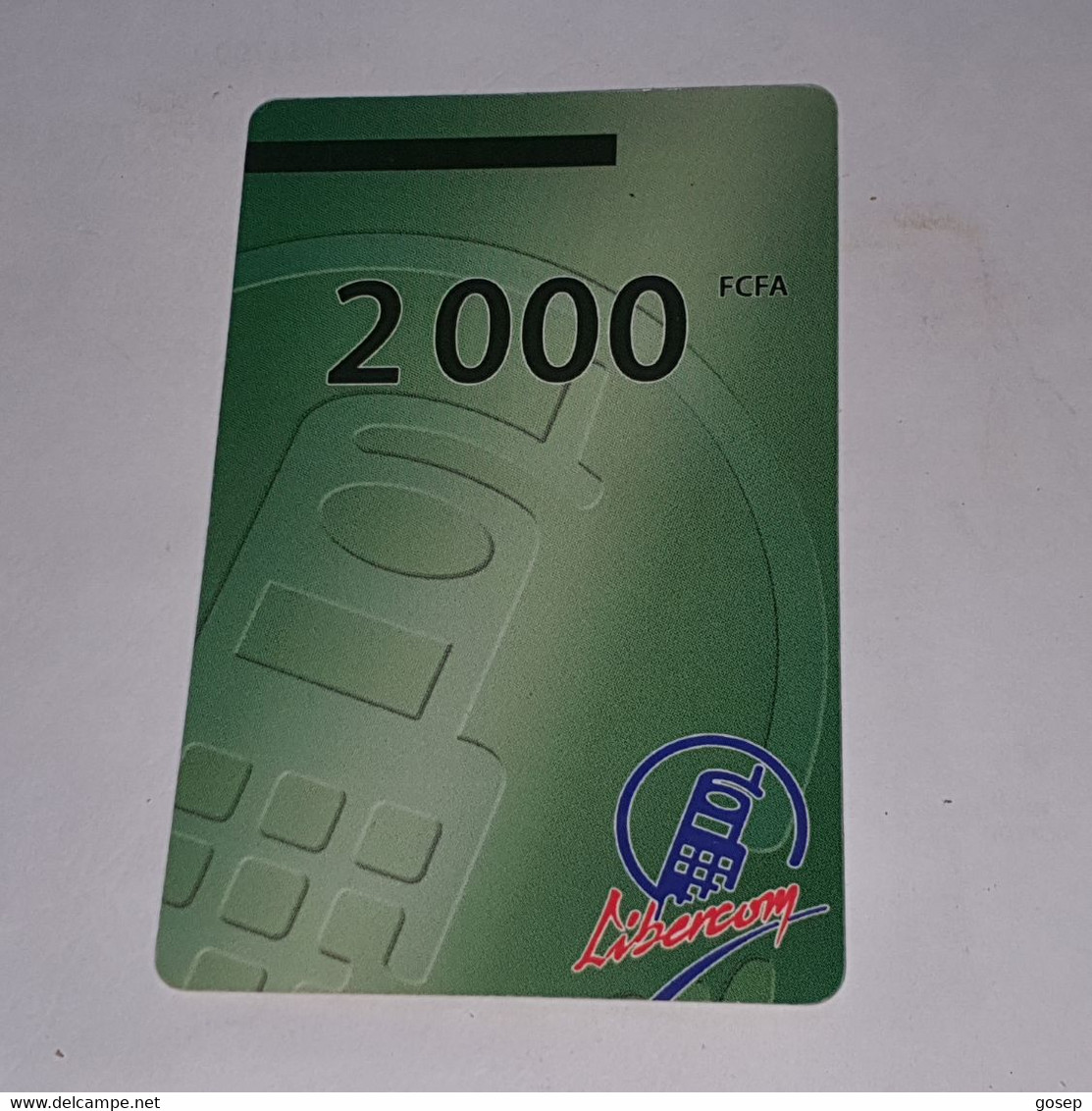 BENIN-(BJ-LIB-REF-0005/b)-green Phone-(49)-(2.000fcfa)-(021-2729-9344-703)-used Card+1card Prepiad Free - Benin