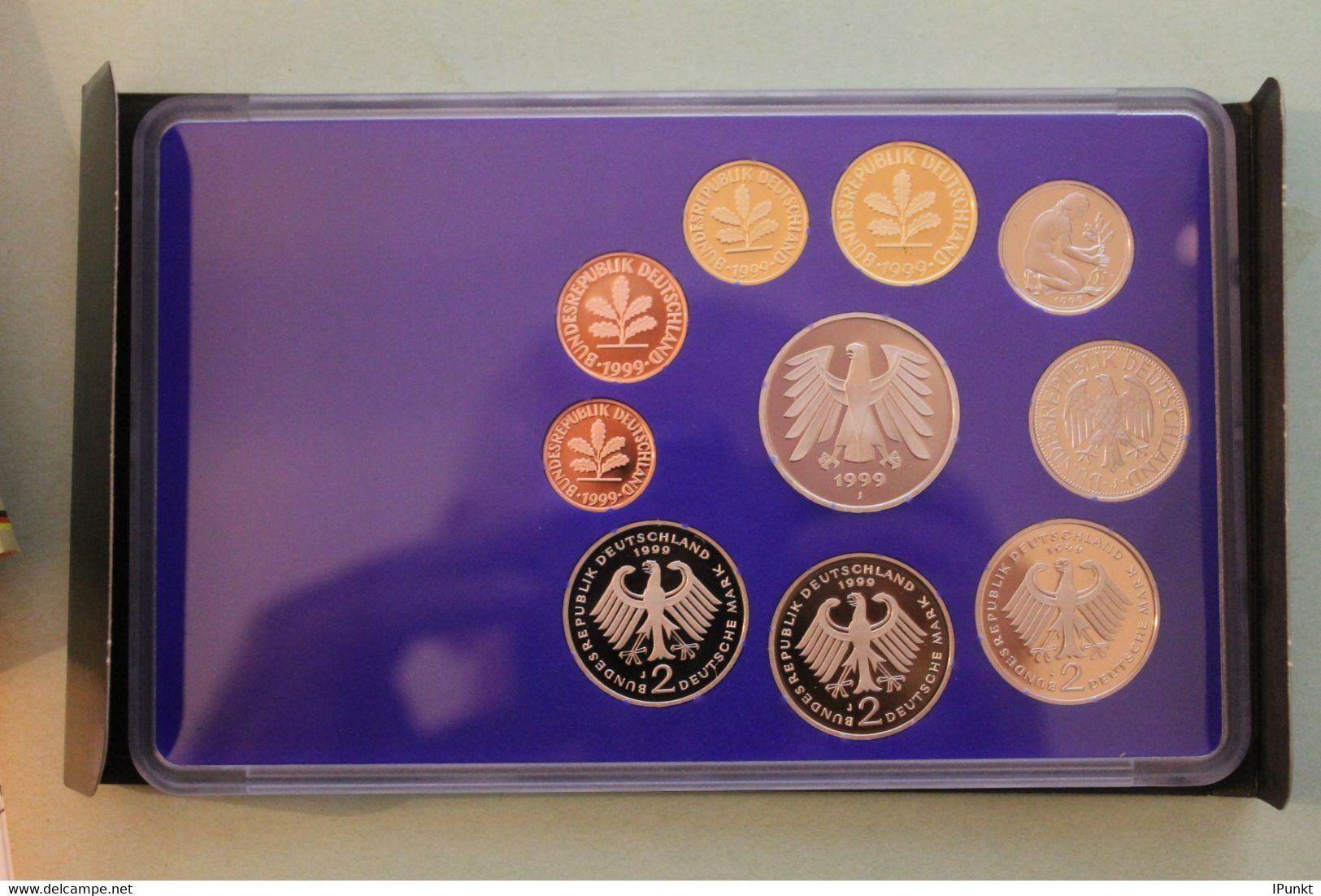 Deutschland, Kursmünzensatz; Umlaufmünzenserie 1999 J, Spiegelglanz (PP) - Mint Sets & Proof Sets