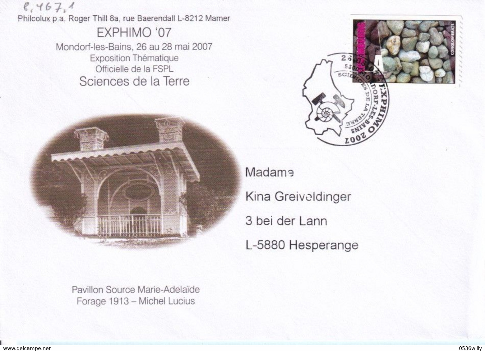 Mondorf-les-Bains EXPHIMO (8.467.1) - Brieven En Documenten