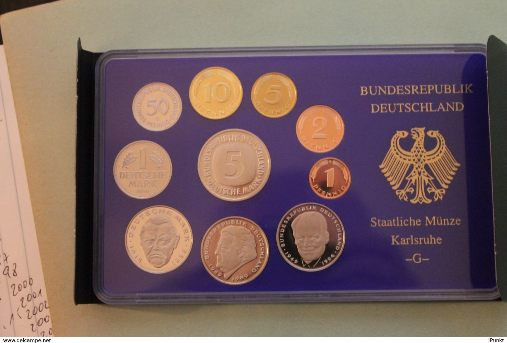 Deutschland, Kursmünzensatz; Umlaufmünzenserie 2000 G, Spiegelglanz (PP) - Sets De Acuñados &  Sets De Pruebas