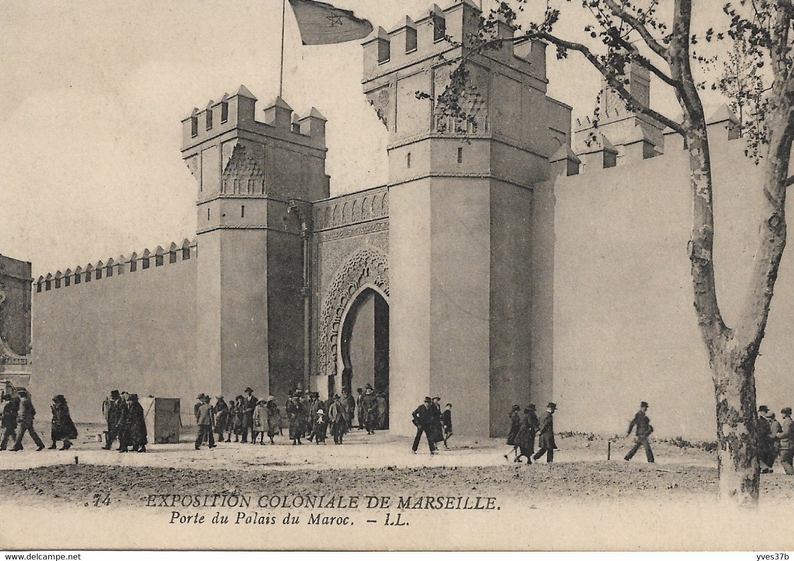 EXPOSITION Coloniale De MARSEILLE - Porte Du Palais Du Maroc - Expositions Coloniales 1906 - 1922