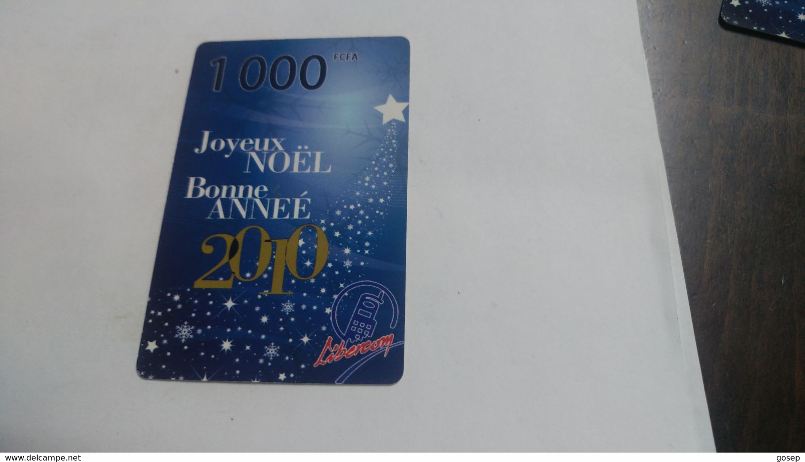BENIN-(BJ-LIB-REF-0009)-joyeux Noel-(56)-(1.000fcfa)-(cod Inclosed)-mint Card+1card Prepiad Free - Benin