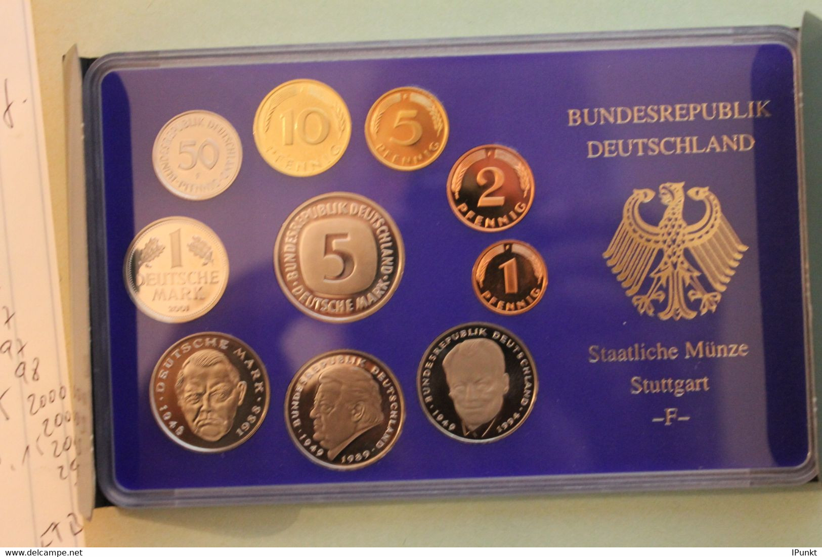 Deutschland, Kursmünzensatz; Umlaufmünzenserie 2001 F, Spiegelglanz (PP) - Mint Sets & Proof Sets