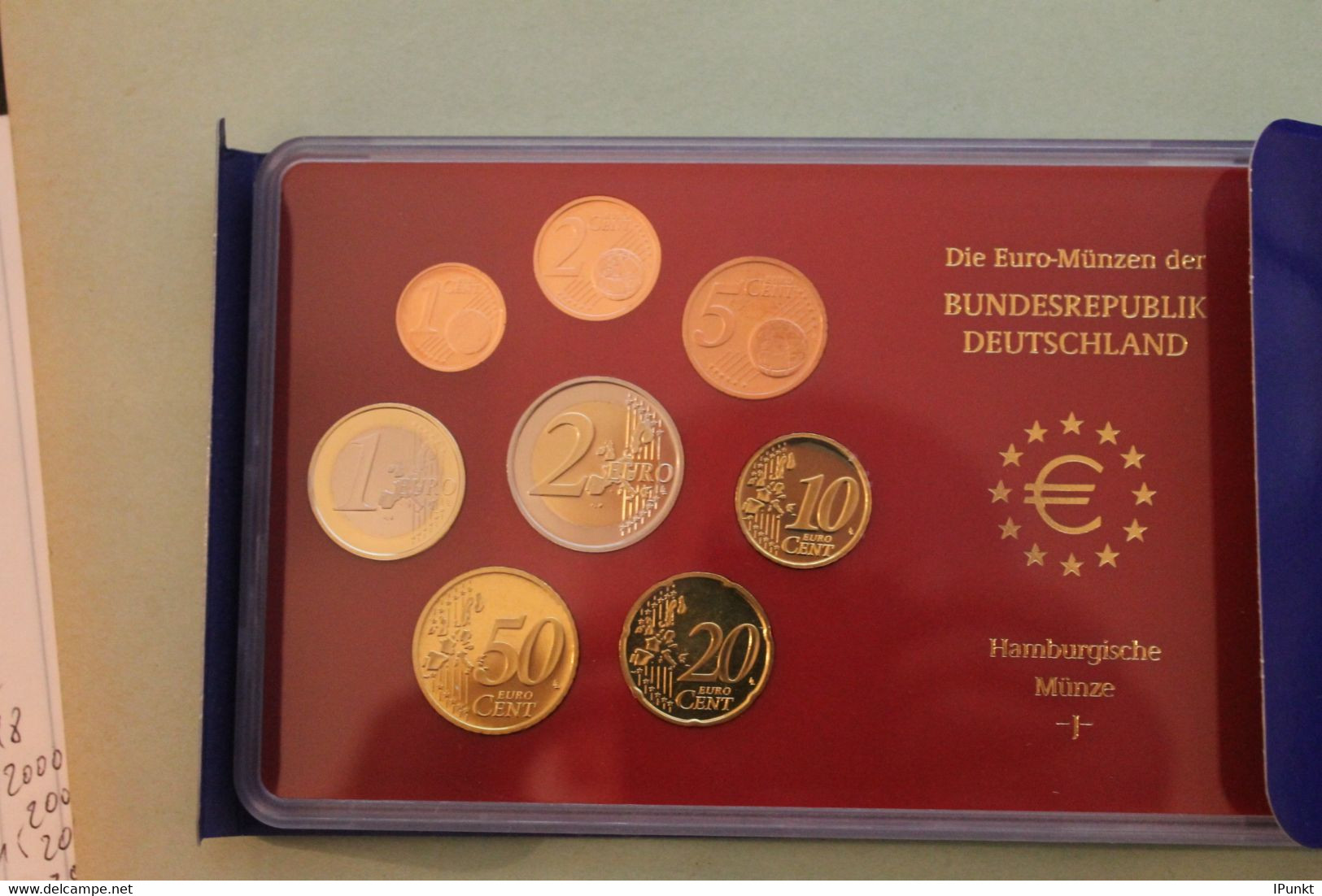 Deutschland, Kursmünzensatz; Euro-Umlaufmünzenserie 2002 J, Spiegelglanz (PP) - Mint Sets & Proof Sets