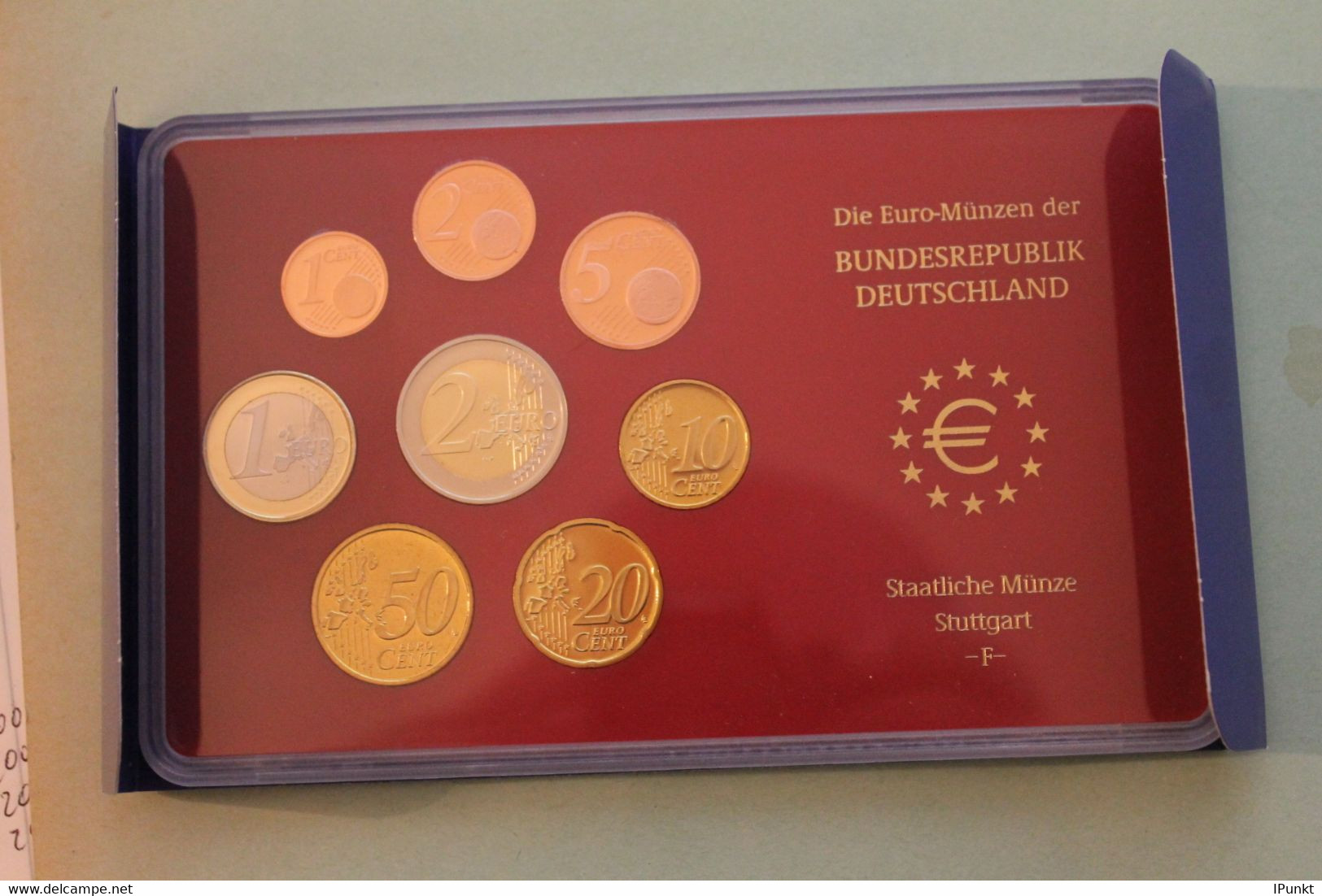 Deutschland, Kursmünzensatz; Euro-Umlaufmünzenserie 2002 F, Spiegelglanz (PP) - Sets De Acuñados &  Sets De Pruebas