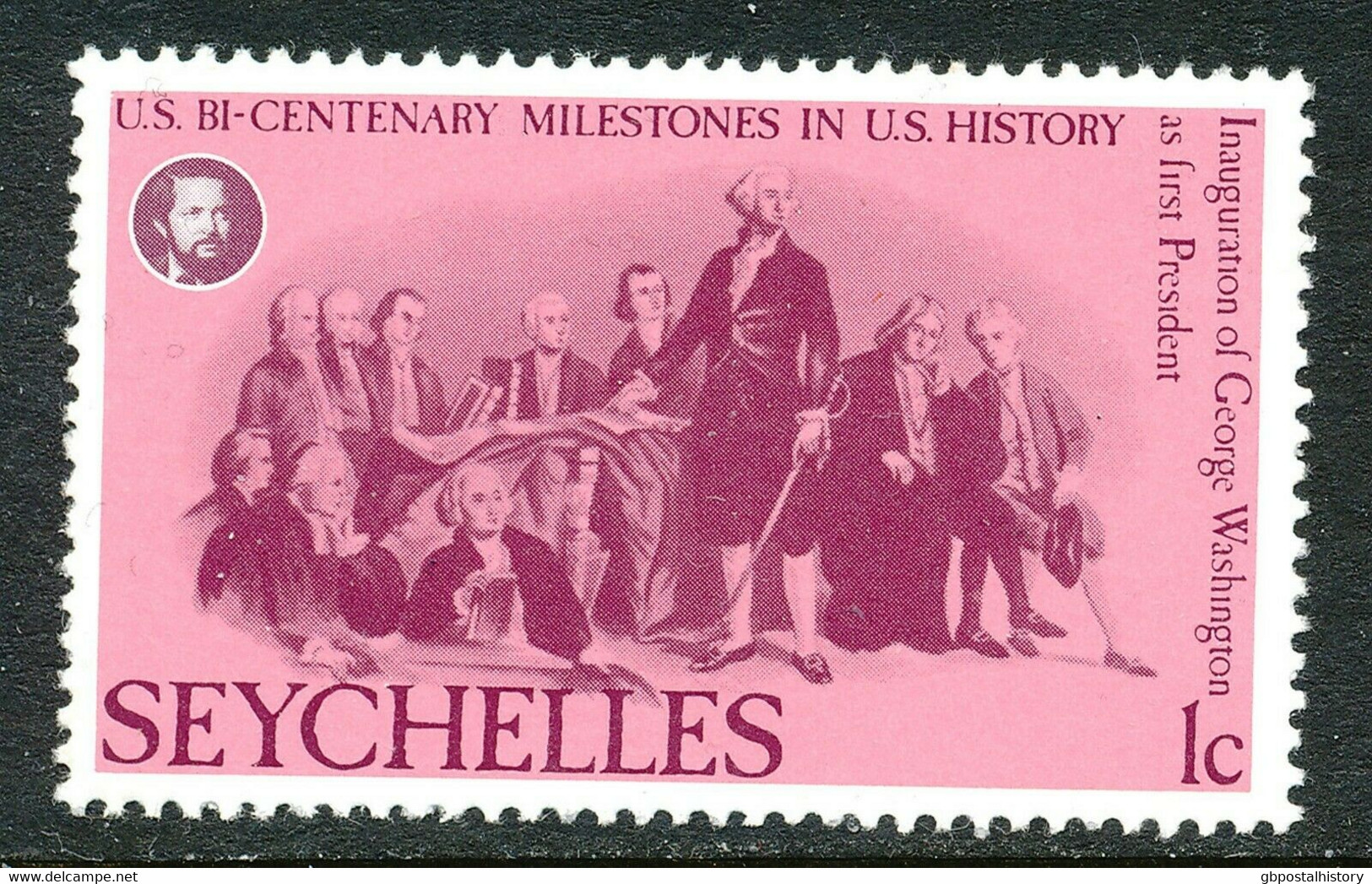 SEYCHELLEN 1976 200 Jahre Unabhängigkeit Der Vereinigten Staaten Von Amerika 1 C - Seychelles (1976-...)
