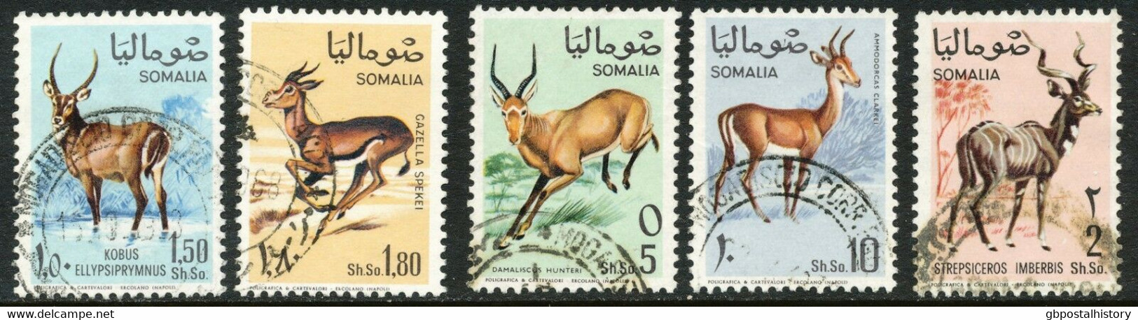 SOMALIA 1968, Definitives: Antelopes And Gazelles, Superb Used Set - Somalia (1960-...)