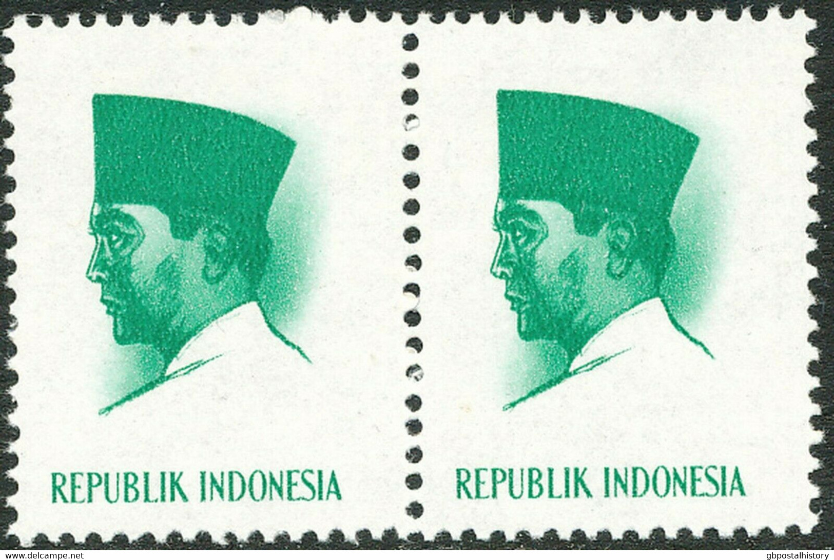 INDONESIA 1966 President Sukarno With Year 1966 In Pentagon U/M MAJOR VARIETIES - Indonesia