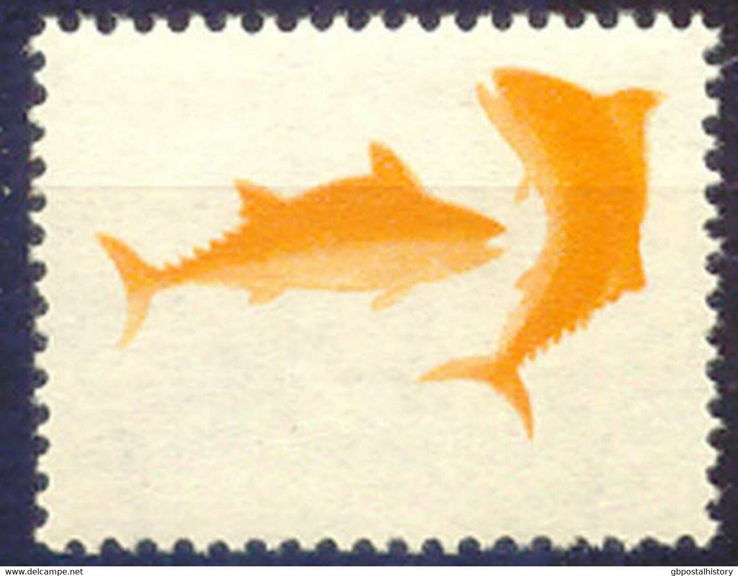 INDONESIA 1969 5-year Plan Fishing 40 R U/M MAJOR VARIETY: MISSING COLORS - Indonesia