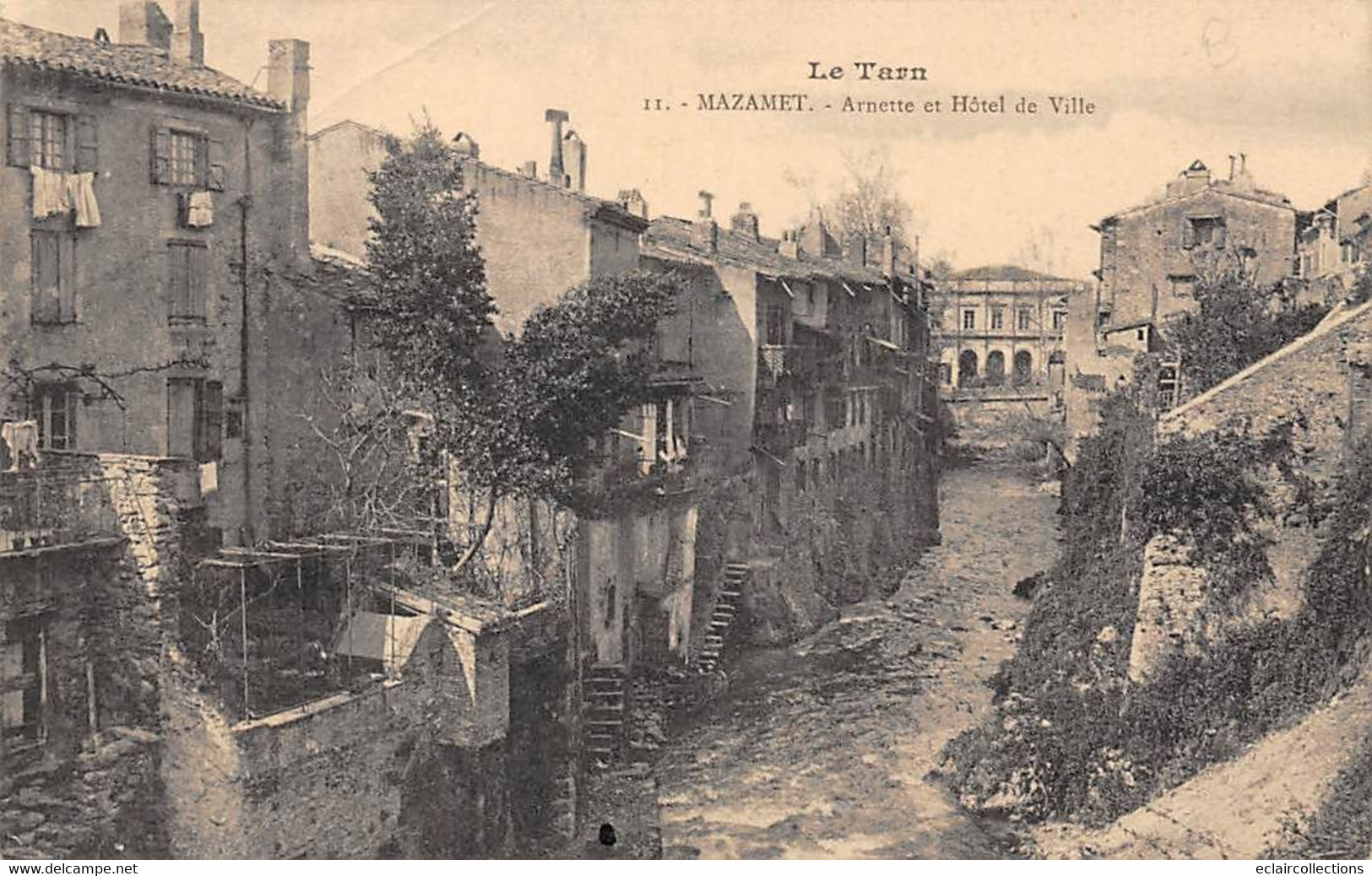 Mazamet            81          Rue Arnette Et Hôtel De Ville      (voir Scan) - Mazamet