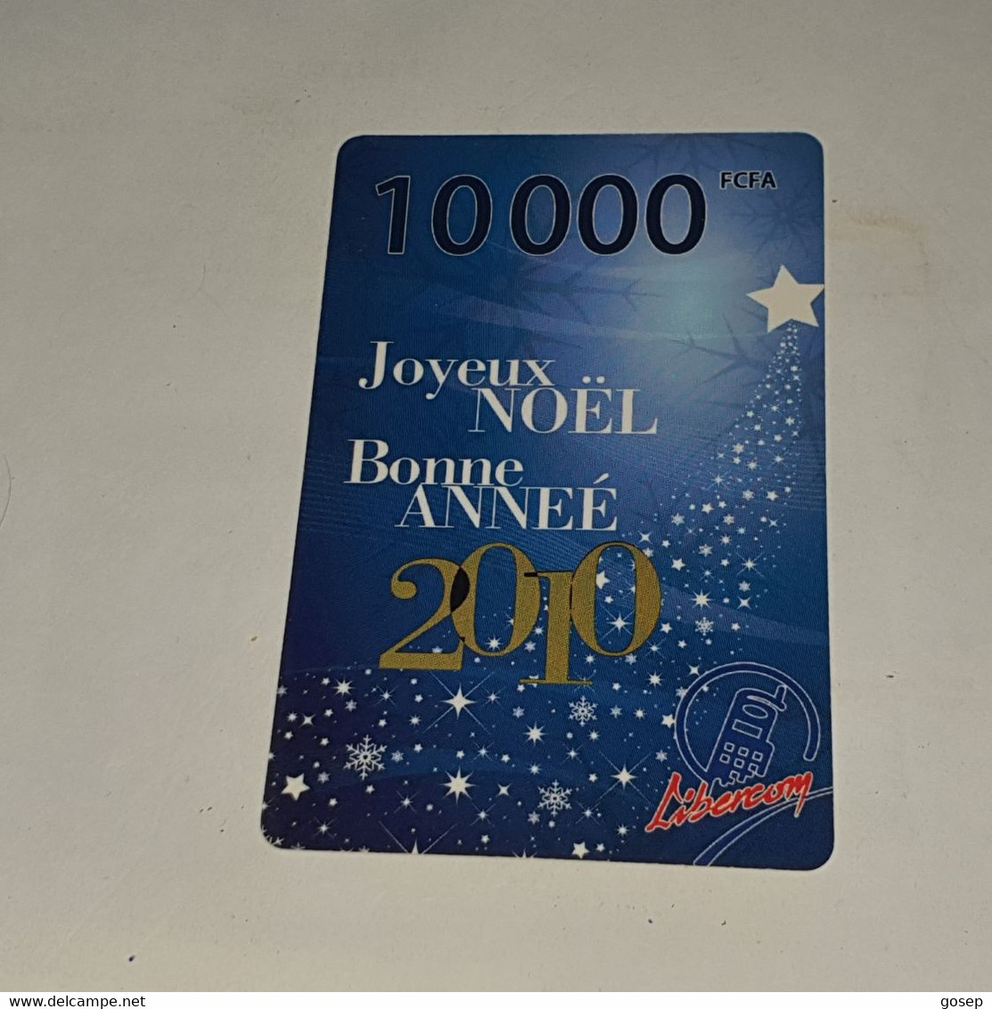 BENIN-(BJ-LIB-REF-0012/1)-joyeux Noel-(63)-(10.000fcfa)-(cod Enclosed)-mint Card+1card Prepiad Free - Benin