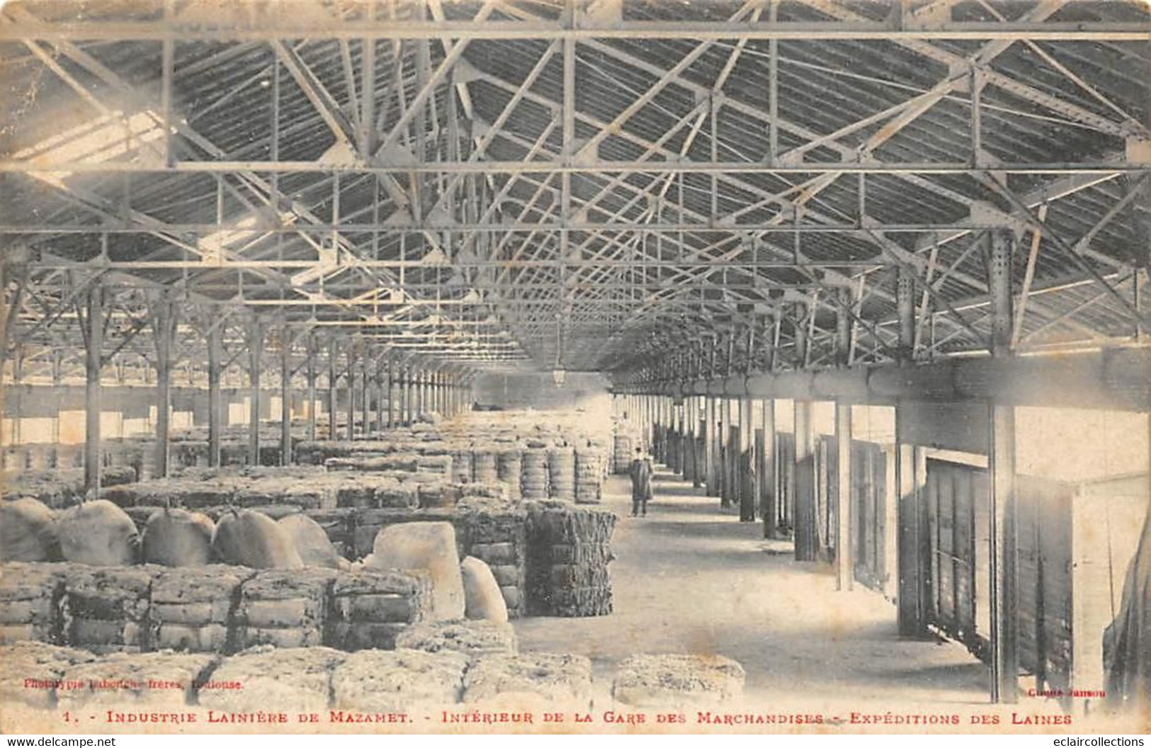 Mazamet            81     Industrie Lainière :   Intérieur De La Gare Des Marchandises   N° 1    (voir Scan) - Mazamet