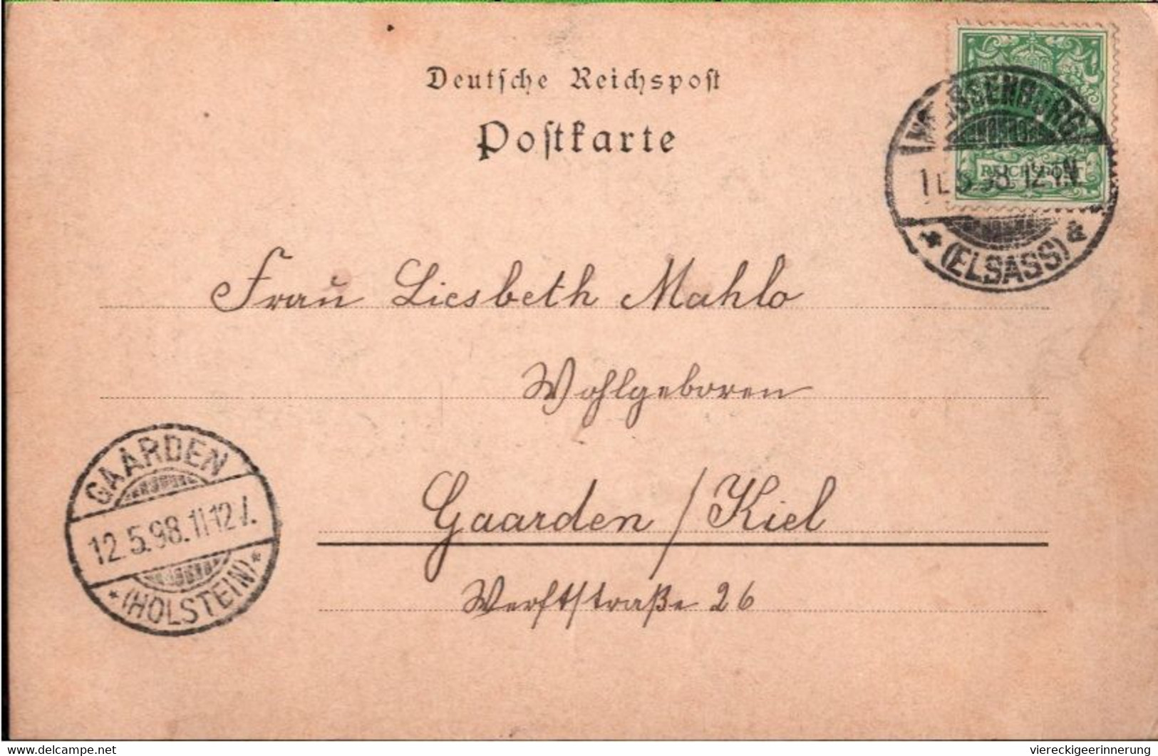 ! 1898 Schöne Alte Ansichtskarte Gruss Aus Weissenburg Im Elsaß, Alsace Wissembourg - Wissembourg