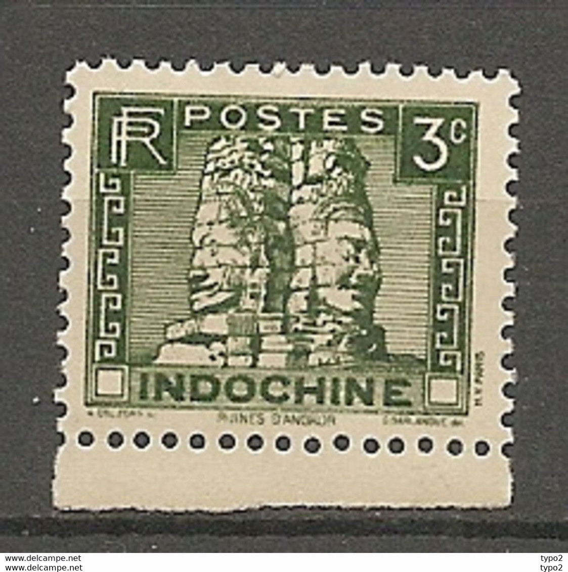 INDOCHINE - Yv. N° 157A,  **MNH  3c Vert  Cote 8,85 Euro TBE - Unused Stamps