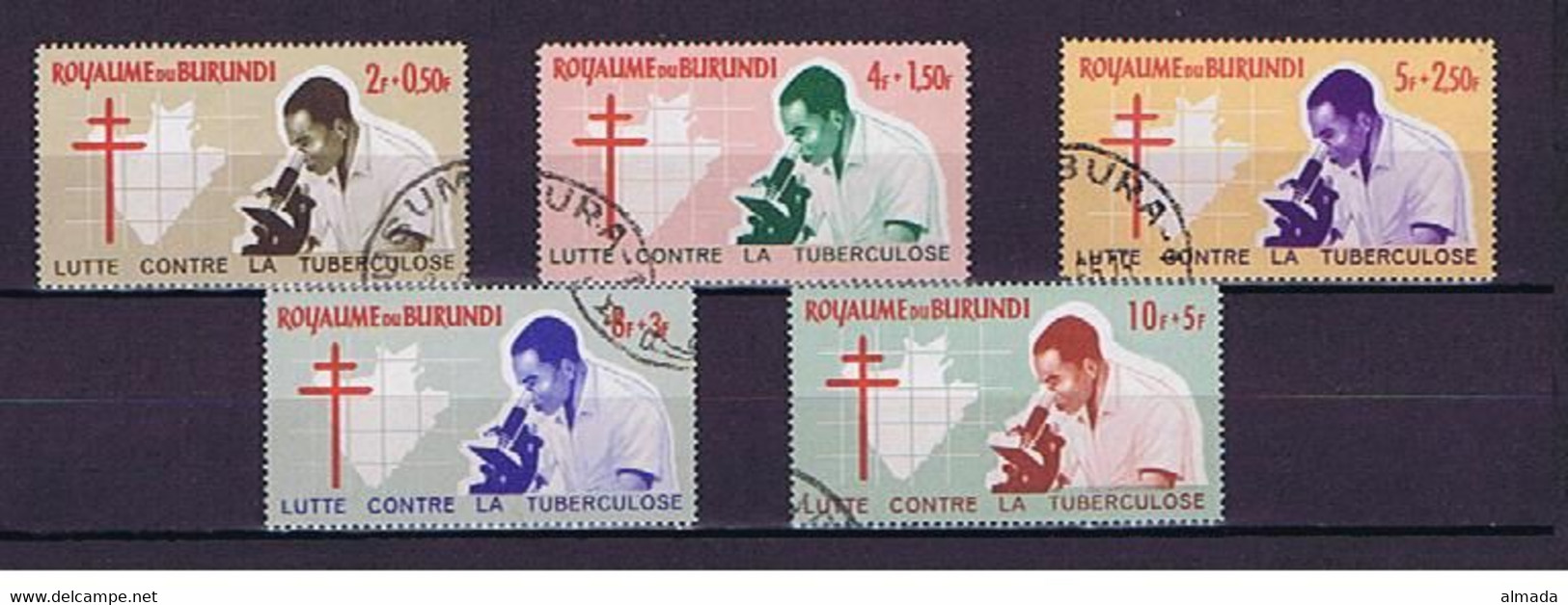 Burundi 1965, Michel-Nr. 137-141 Gestempelt / Cto - Gebruikt