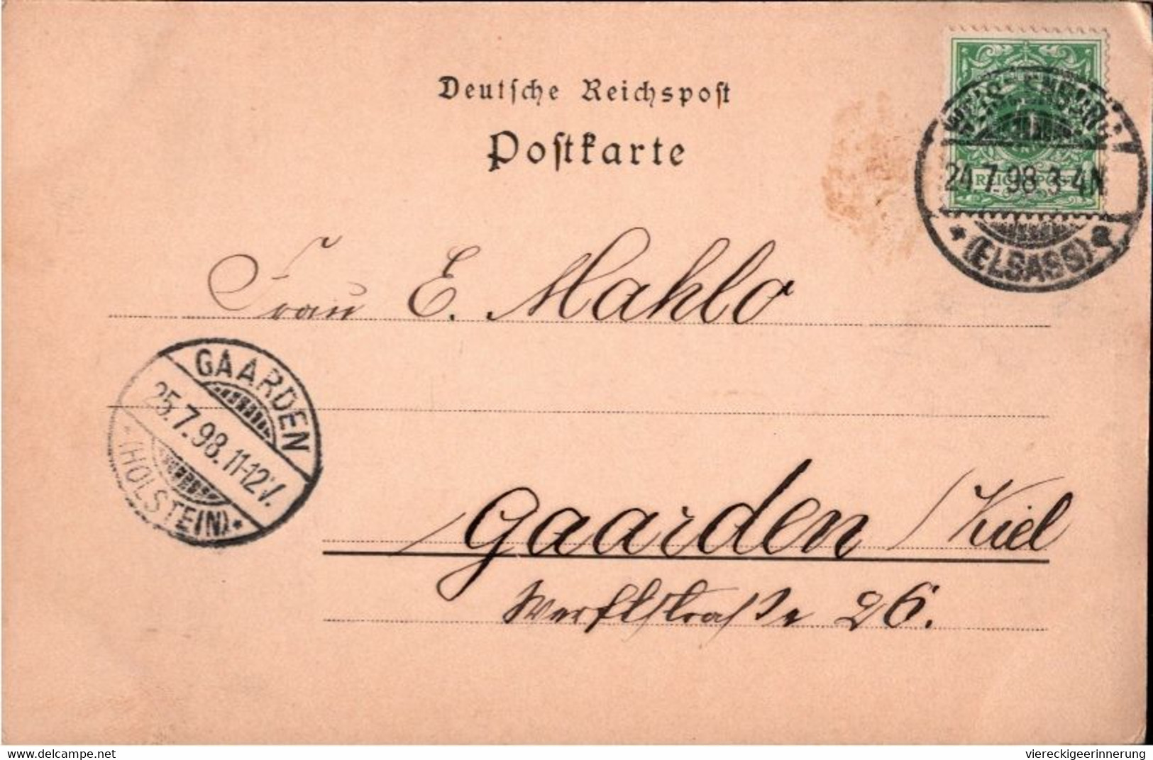 ! [67] Cpa 1898 Alte Ansichtskarte Gruss Aus Weissenburg Im Elsaß, Alsace Wissembourg, Kiel Gaarden - Wissembourg