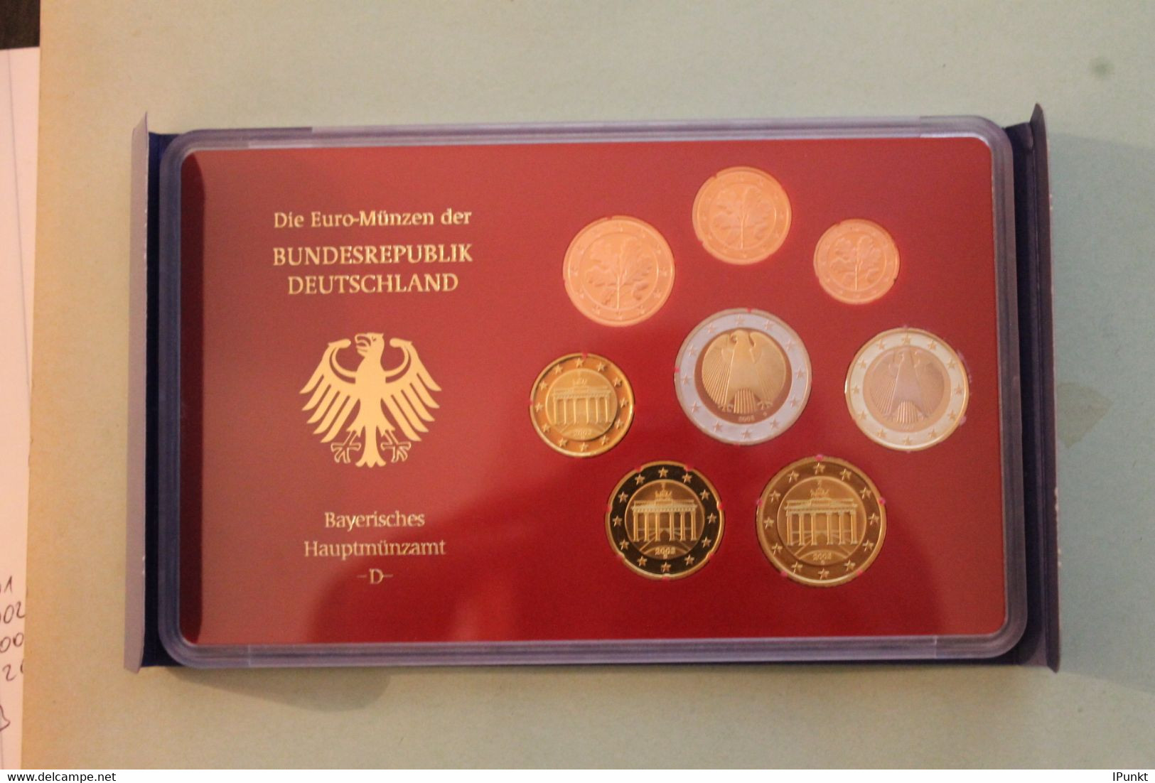 Deutschland, Kursmünzensatz; Euro-Umlaufmünzenserie 2003 D, Spiegelglanz (PP) - Mint Sets & Proof Sets