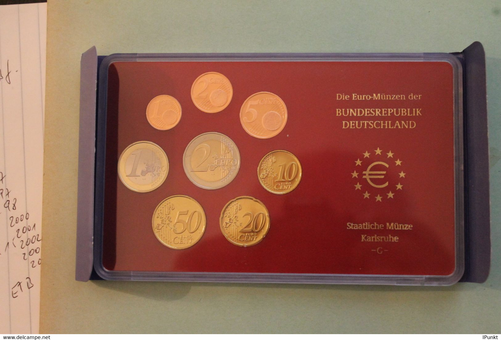 Deutschland, Kursmünzensatz; Euro-Umlaufmünzenserie 2003 G, Spiegelglanz (PP) - Mint Sets & Proof Sets