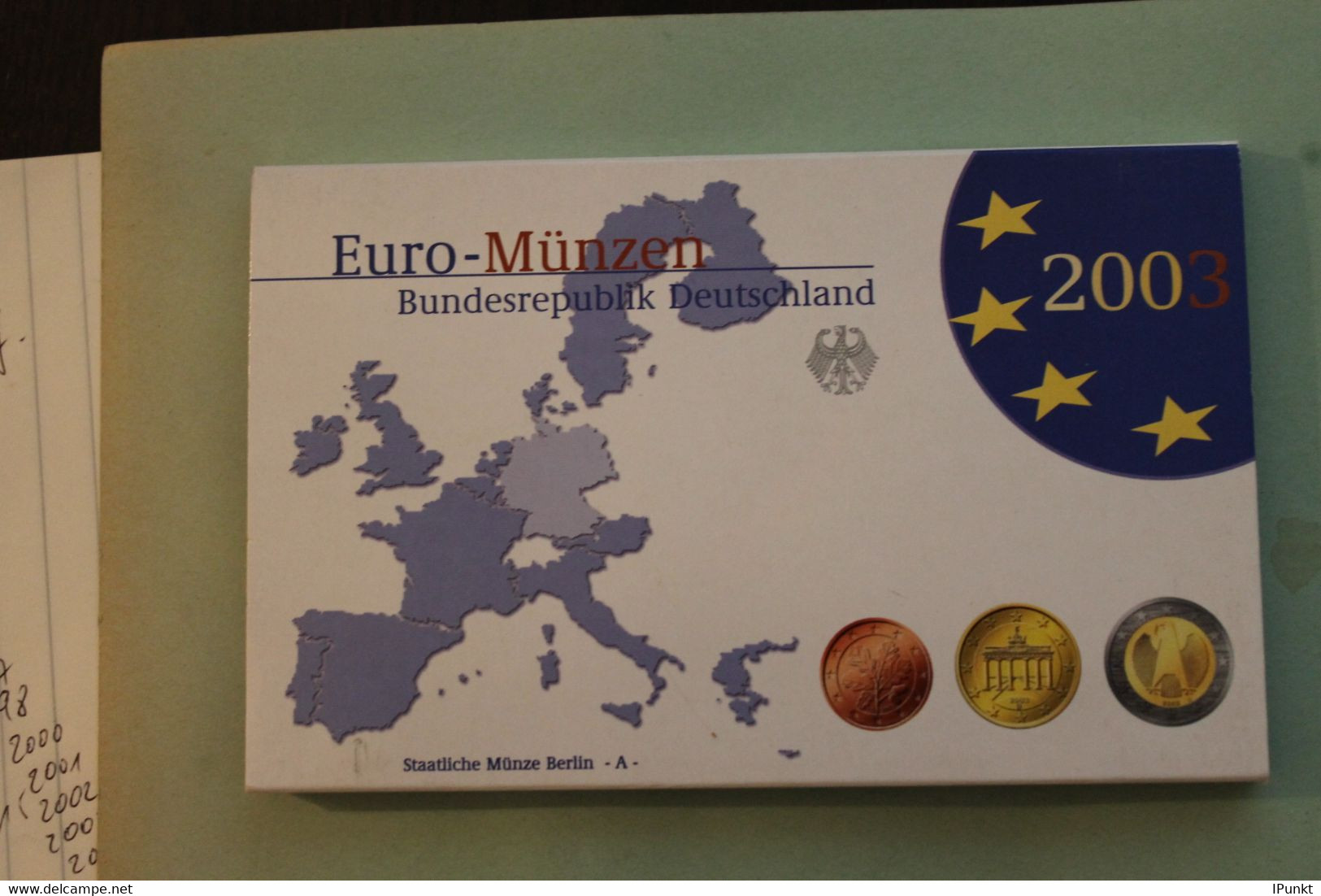 Deutschland, Kursmünzensatz; Euro-Umlaufmünzenserie 2003 A, Spiegelglanz (PP) - Mint Sets & Proof Sets