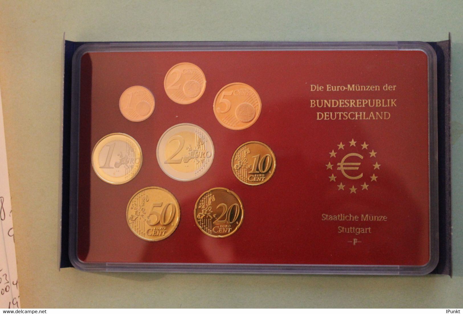 Deutschland, Kursmünzensatz; Euro-Umlaufmünzenserie 2003 F, Spiegelglanz (PP) - Mint Sets & Proof Sets