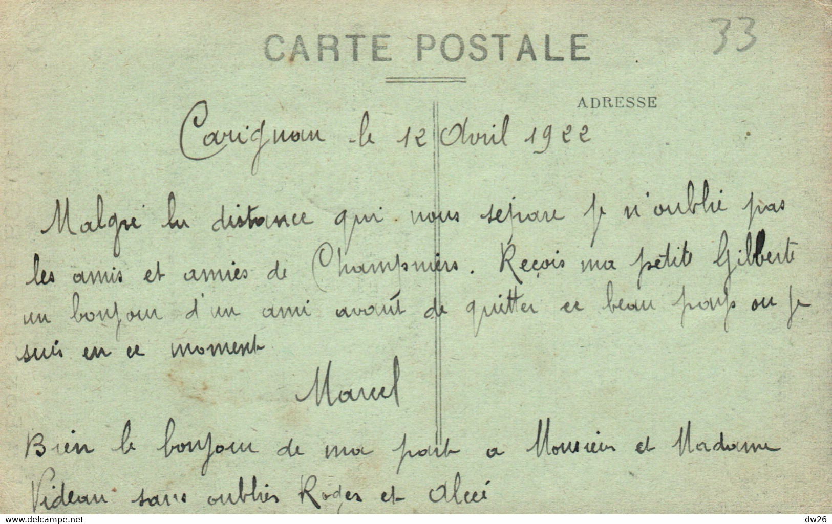 Un Bonjour De Bordeaux Grosse Cloche (Porte St Eloi) Dans Médaillon - Carte P.B. N° 50 - Souvenir De...