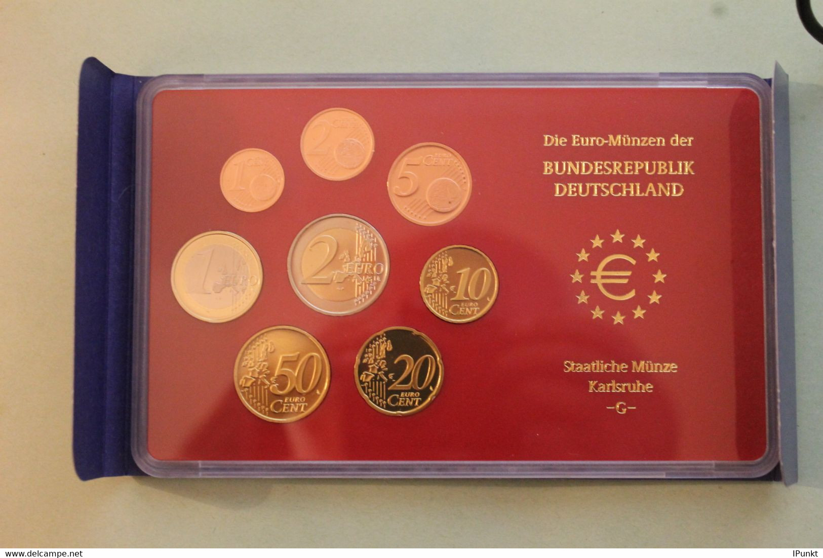 Deutschland, Kursmünzensatz; Euro-Umlaufmünzenserie 2004 G, Spiegelglanz (PP) - Mint Sets & Proof Sets