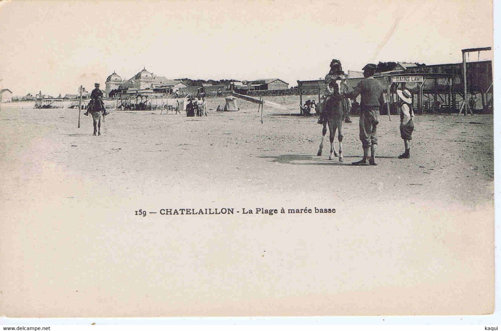 CHARENTE-MARITIME - CHATELAILLON - La Plage à Marée Basse ( Animation ) - Châtelaillon-Plage