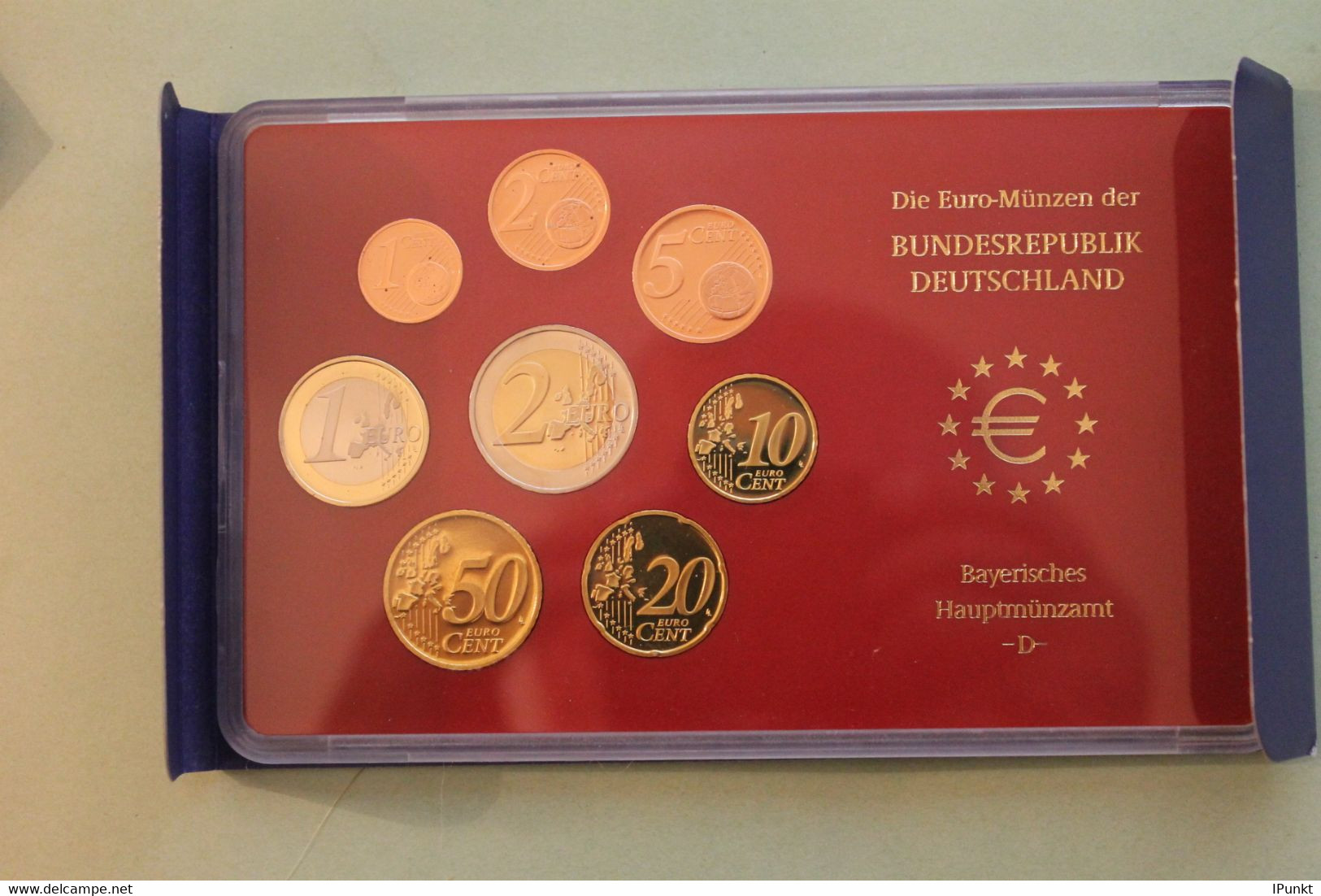 Deutschland, Kursmünzensatz; Euro-Umlaufmünzenserie 2004 D, Spiegelglanz (PP) - Sets De Acuñados &  Sets De Pruebas