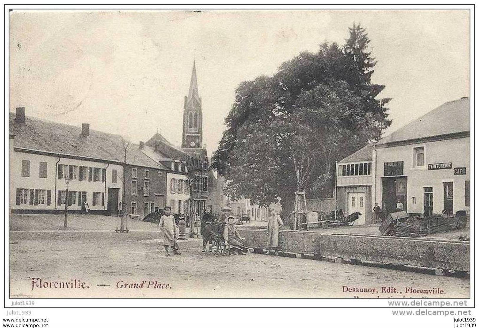 FLORENVILLE ..-- Grand ' Place . 1909 Vers BESANCON ( Soeur De Charité Marie - Marthe ) . Voir Verso . - Florenville