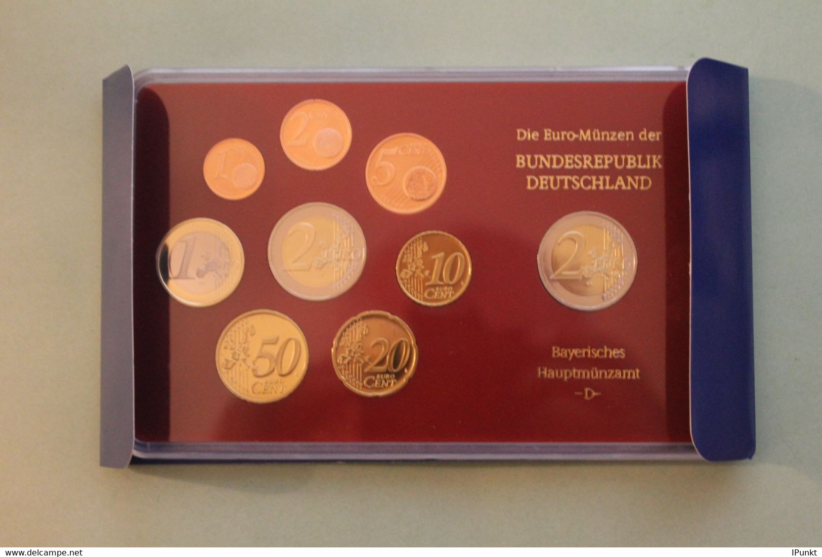 Deutschland, Kursmünzensatz; Euro-Umlaufmünzenserie 2006 D, Spiegelglanz (PP) - Mint Sets & Proof Sets