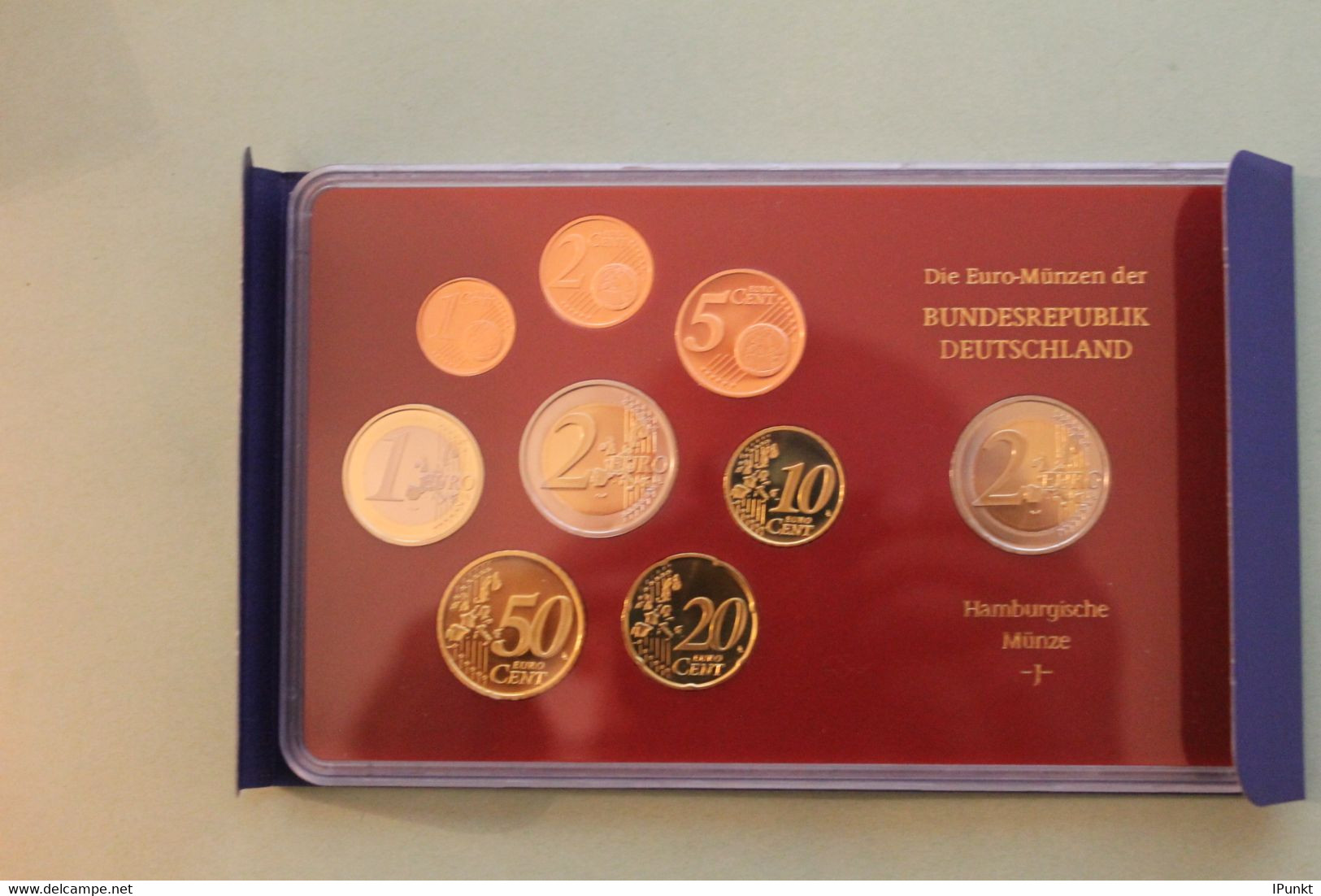 Deutschland, Kursmünzensatz; Euro-Umlaufmünzenserie 2006 J, Spiegelglanz (PP) - Mint Sets & Proof Sets