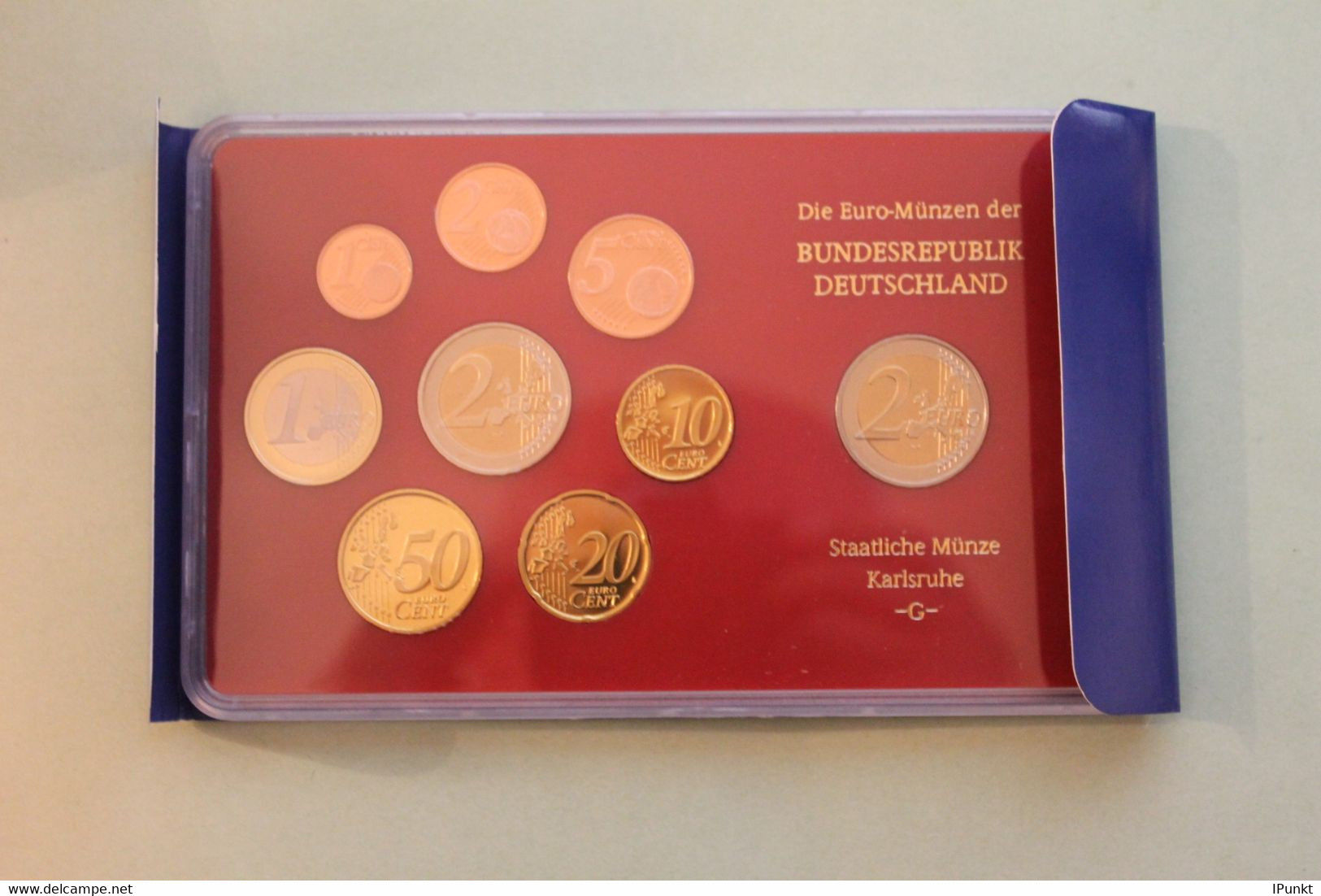 Deutschland, Kursmünzensatz; Euro-Umlaufmünzenserie 2006 G, Spiegelglanz (PP) - Mint Sets & Proof Sets