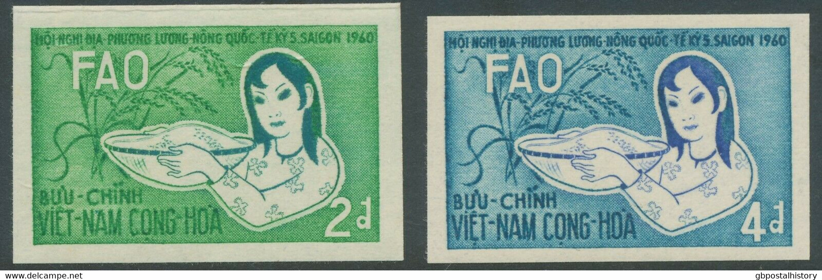SOUTH VIETNAM 1960 5th Intern Conference Of The World Food Organization VARIETY - Vietnam