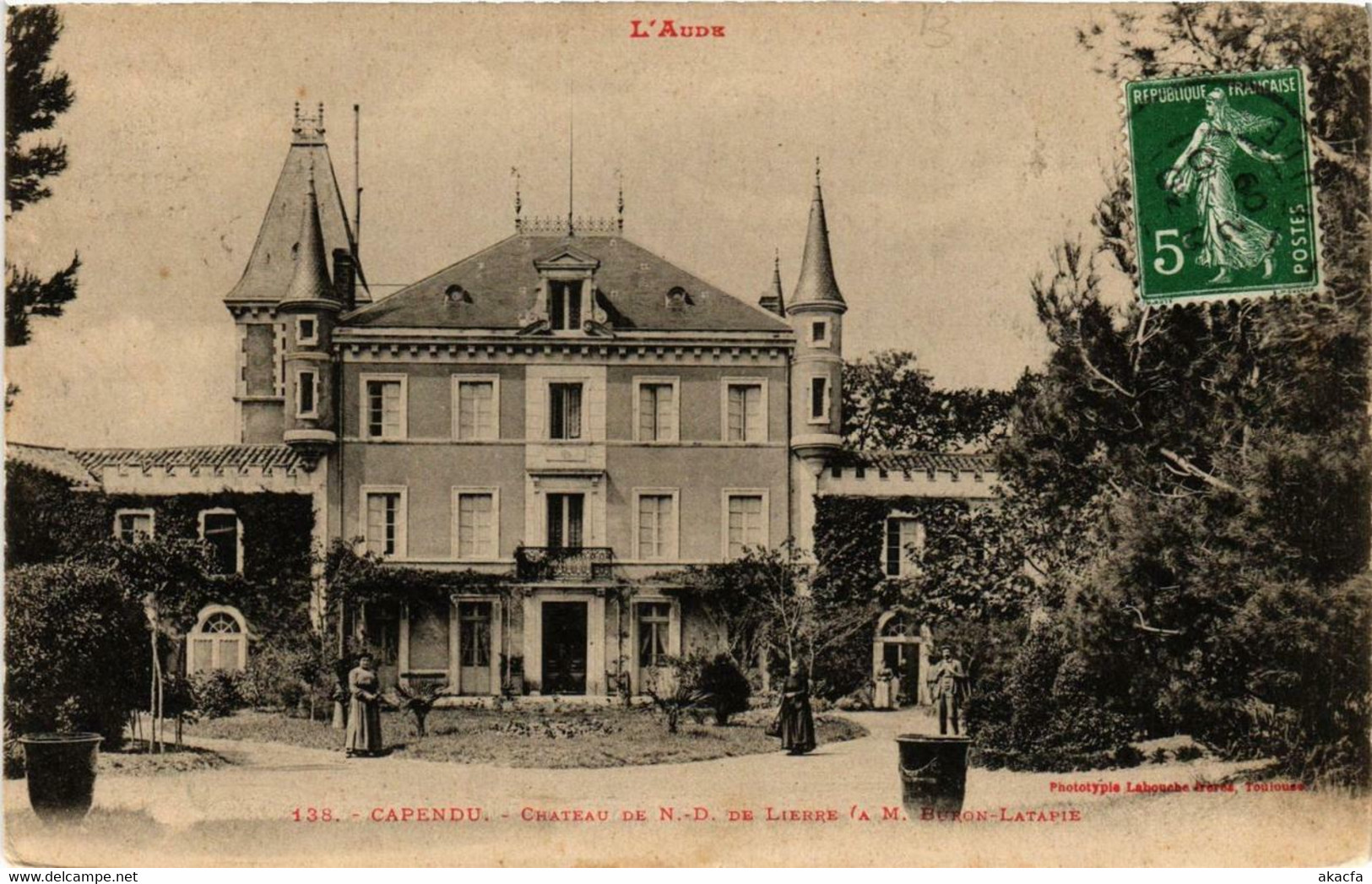 CPA AK L'AUDE CAPENDU Chateau De N.-D. De Lierre (618175) - Capendu