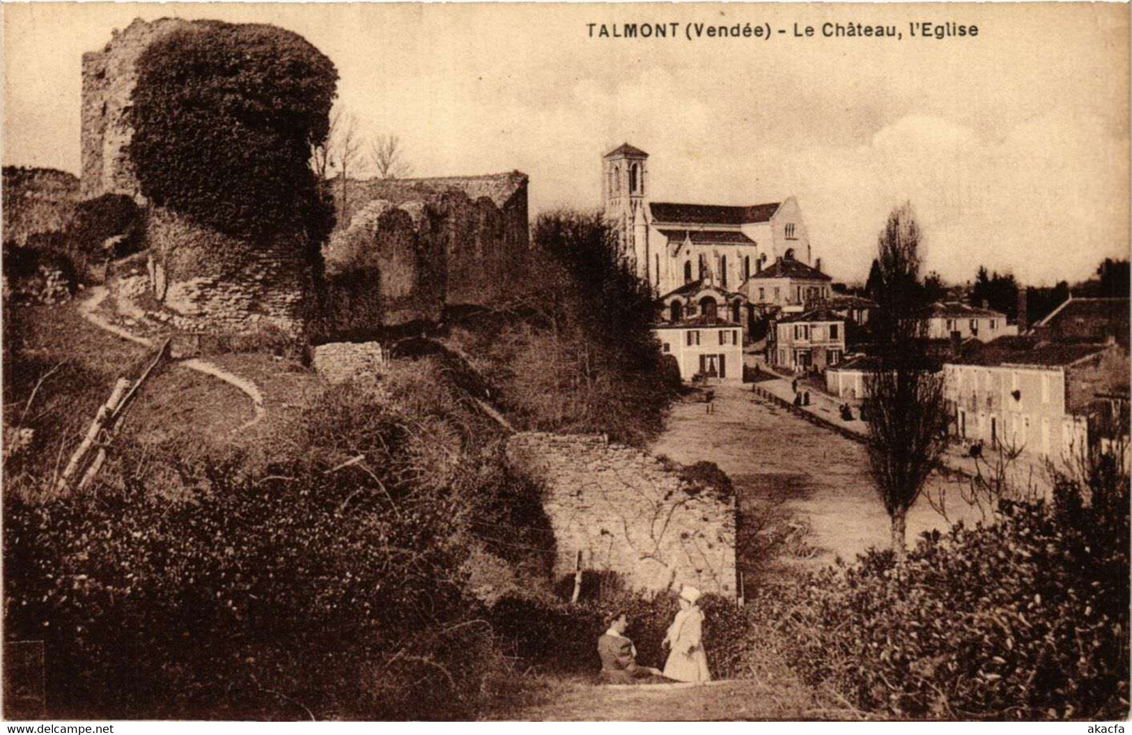 CPA AK Talmont - Talmont-St-HILAIRE - Le Chateau - Église (637374) - Talmont Saint Hilaire