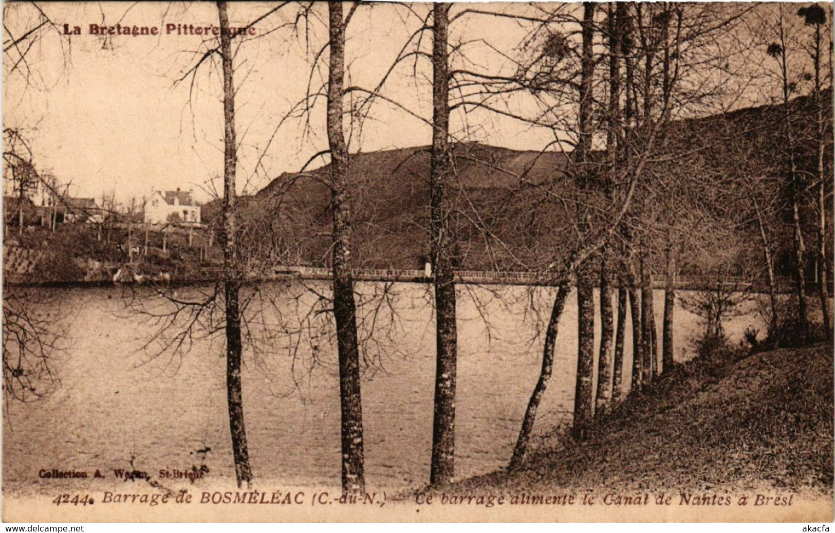 CPA AK Barrage De BOSMELEAC - Ce Barrage Alimentant Le Canal (630502) - Bosméléac