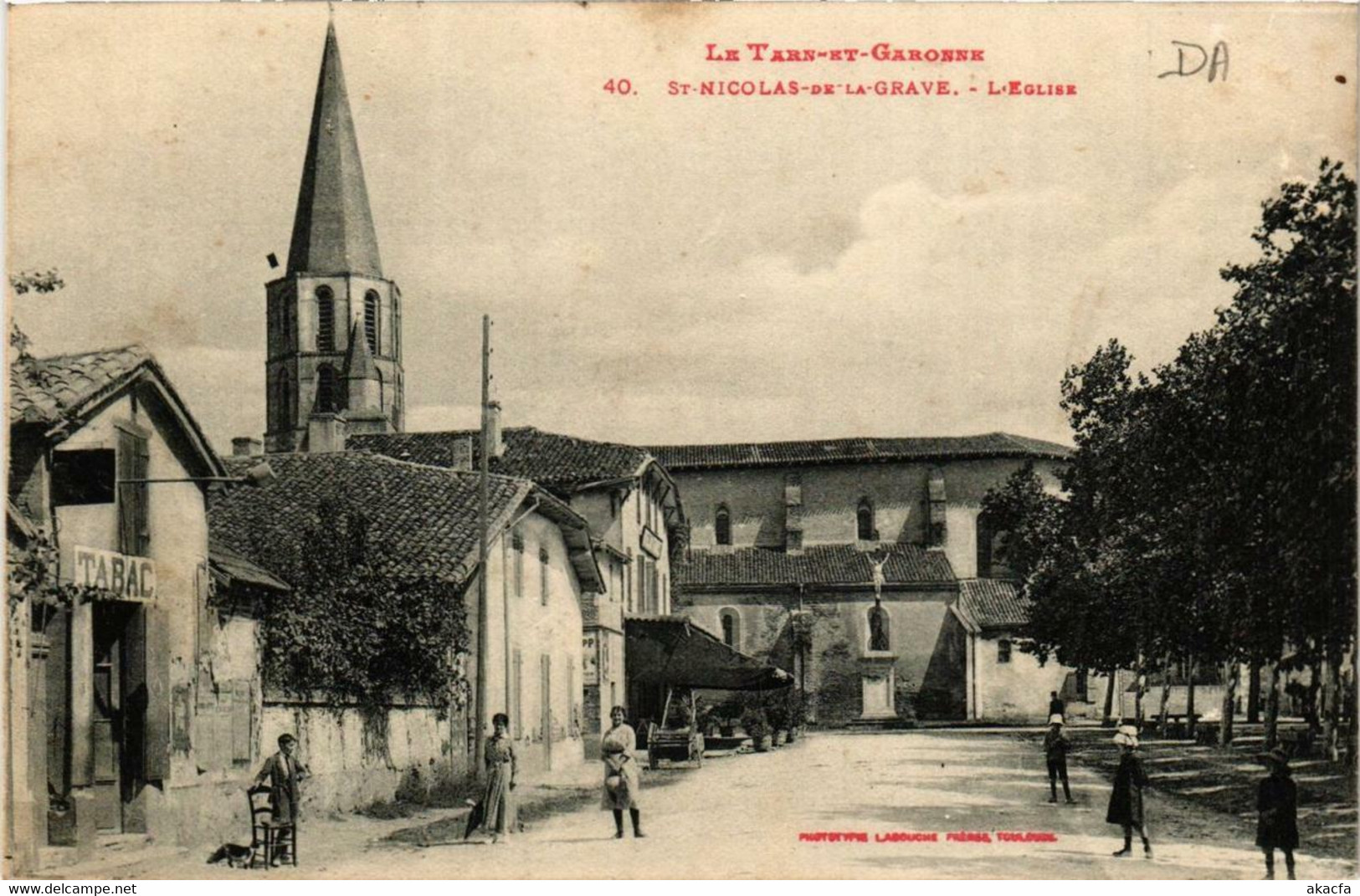 CPA AK St-NICOLAS-de-La-Grave Église (615170) - Saint Nicolas De La Grave