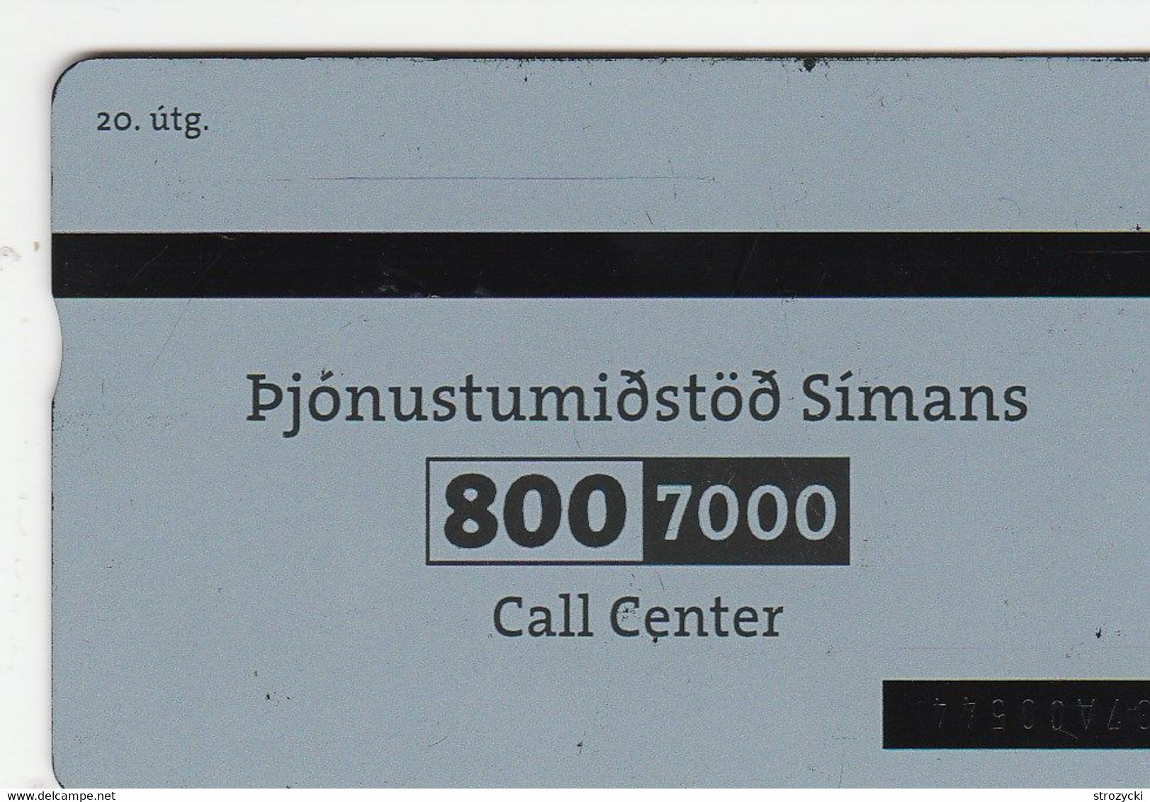 Iceland - Siminn Call Center  - ICE-D-20 - Islande