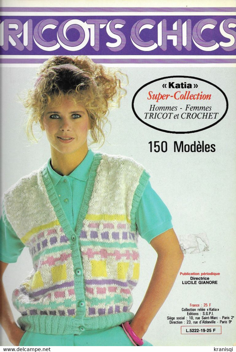Livre ,Tricots-Chics  4 No Reliés    " KATIA"   150 Modèles - Wolle