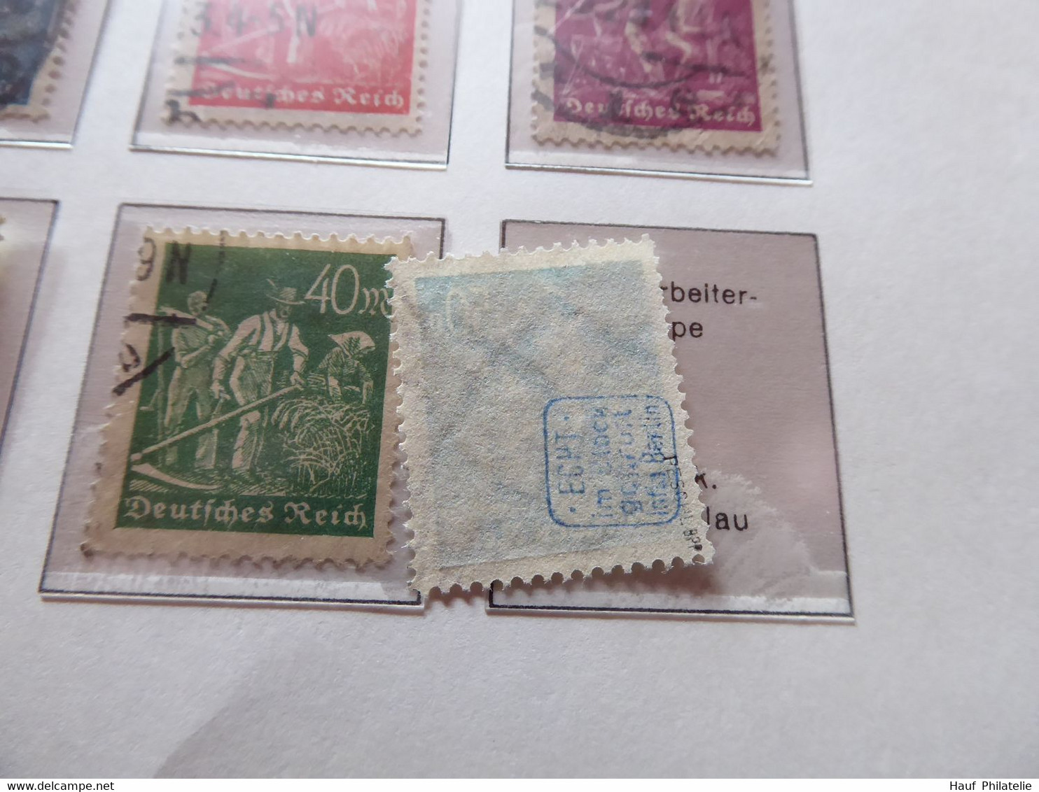 Deutsches Reich Sammlung ab 1875 - 1932 gestempelt auf KA-BE Vordrucke (A25-3117)