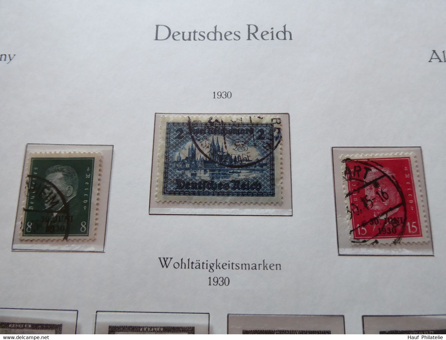 Deutsches Reich Sammlung ab 1875 - 1932 gestempelt auf KA-BE Vordrucke (A25-3117)