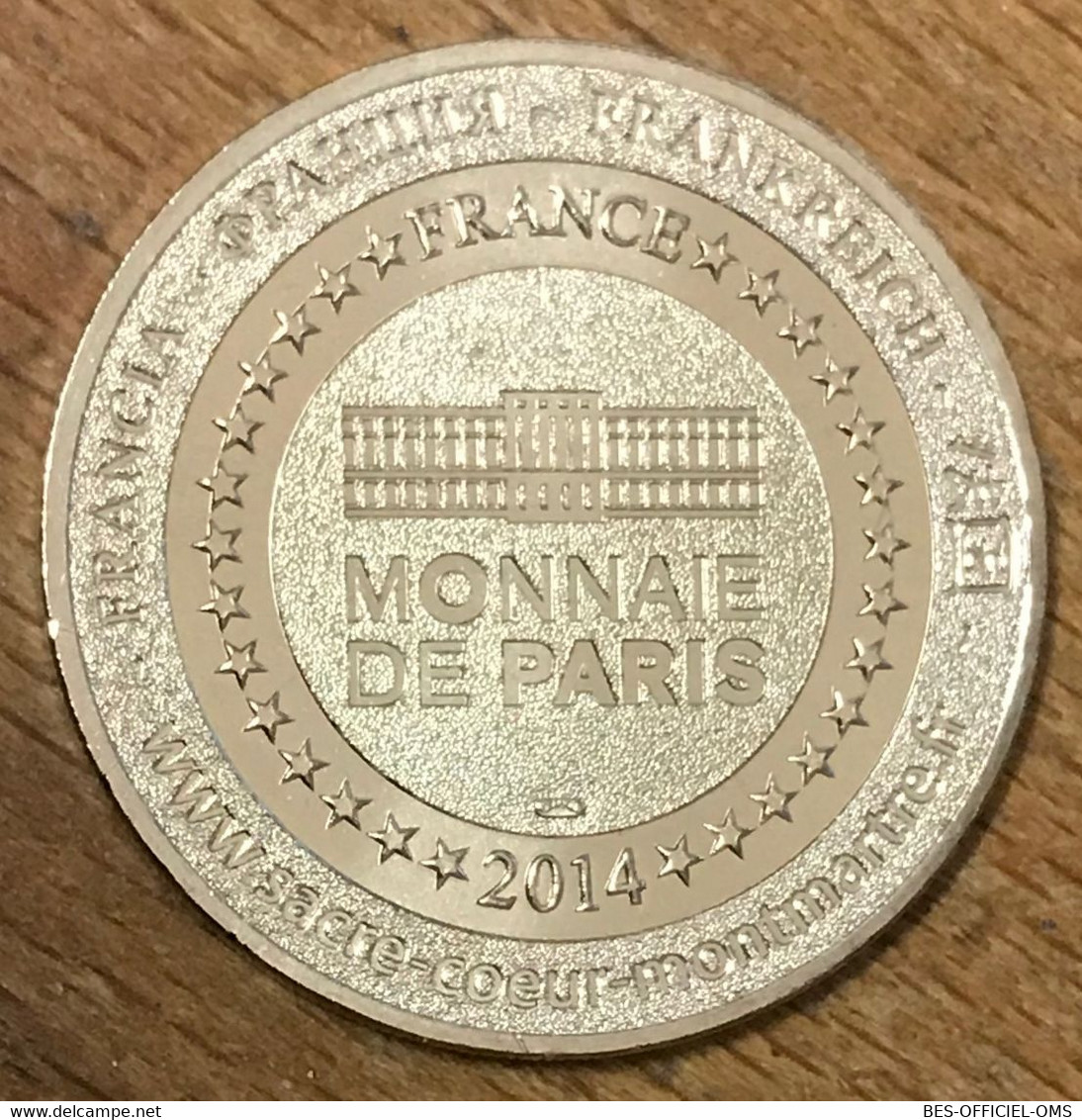 75018 BASILIQUE DU SACRÉ-COEUR MDP 2014 CN MÉDAILLE MONNAIE DE PARIS JETON TOURISTIQUE MEDALS COINS TOKENS - 2014