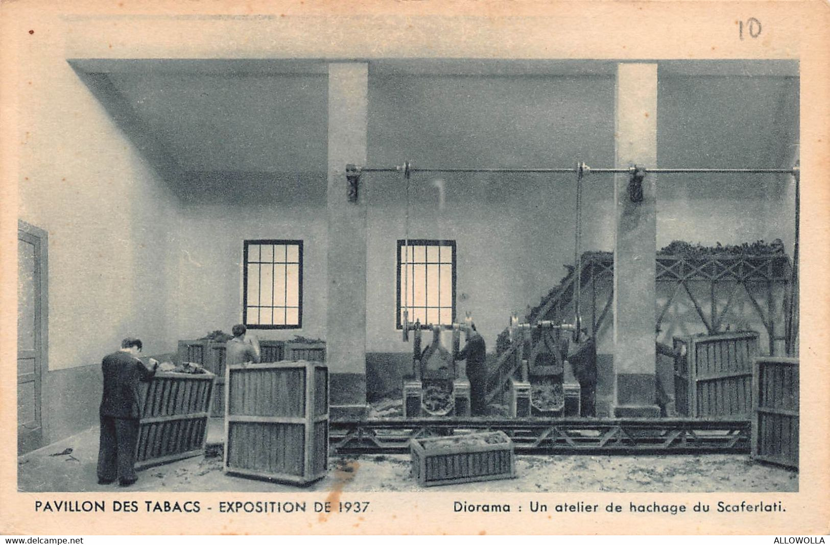 11493"PAVILLON DES TABACS-EXPOSITION DE 1937-DIORAMA:UN ATELIER DE HACHAGE DU SCAFERLATI"-VERA FOTO-CART NON SPED. - Fairs