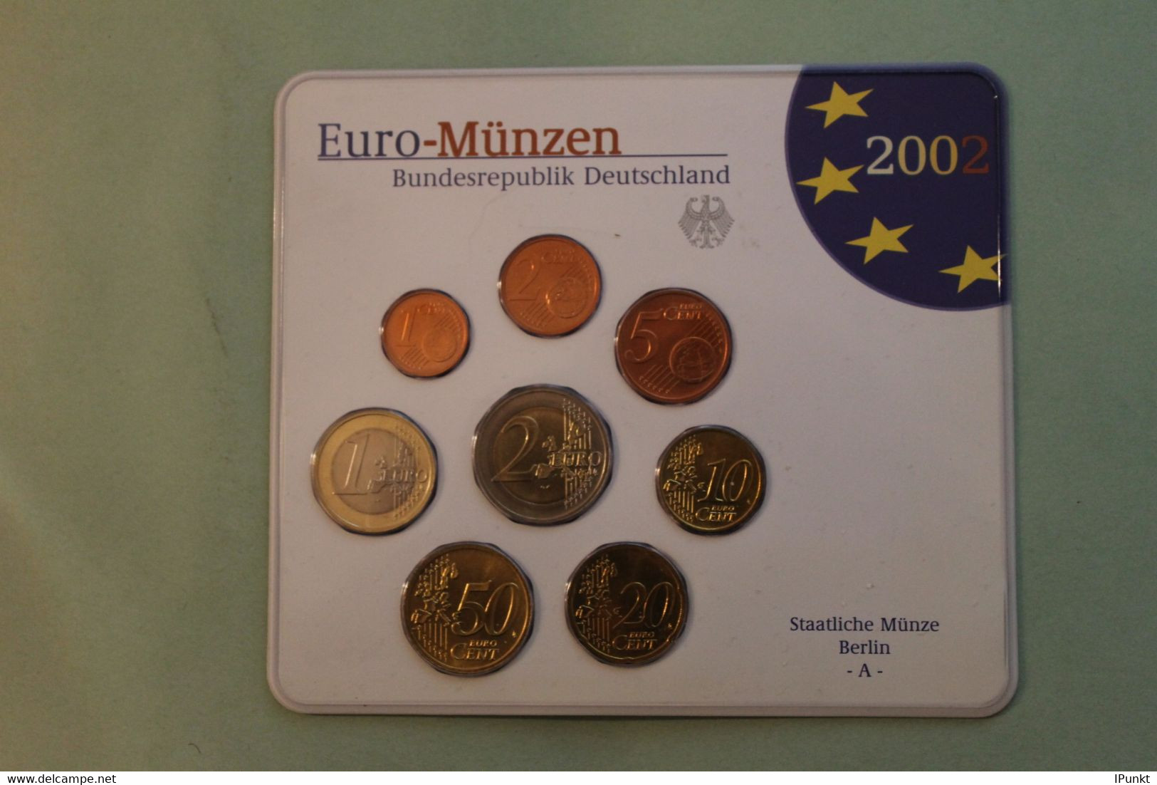 Deutschland, Kursmünzensatz Euro-Münzen, Stempelglanz (stg) 2002, A - Mint Sets & Proof Sets